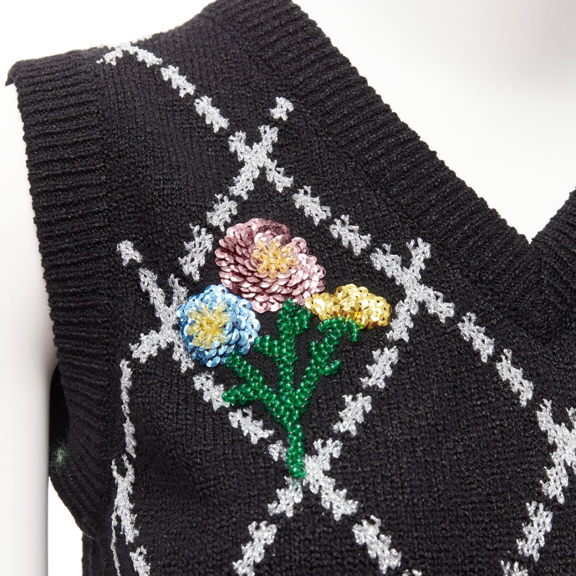 Gucci Argyle Sweater Vest - Detail 1