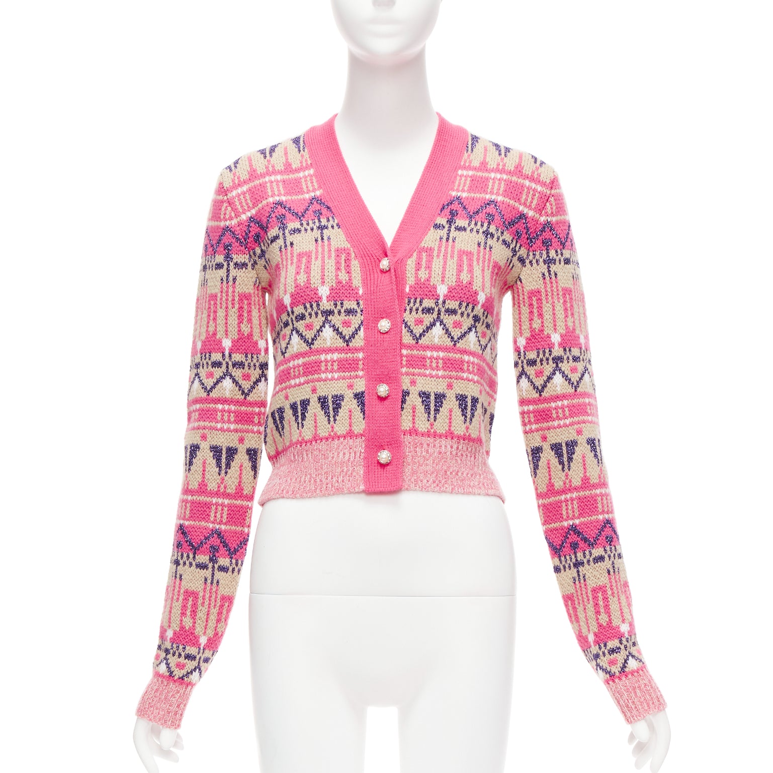 Paco Rabanne Fairisle Cardigan