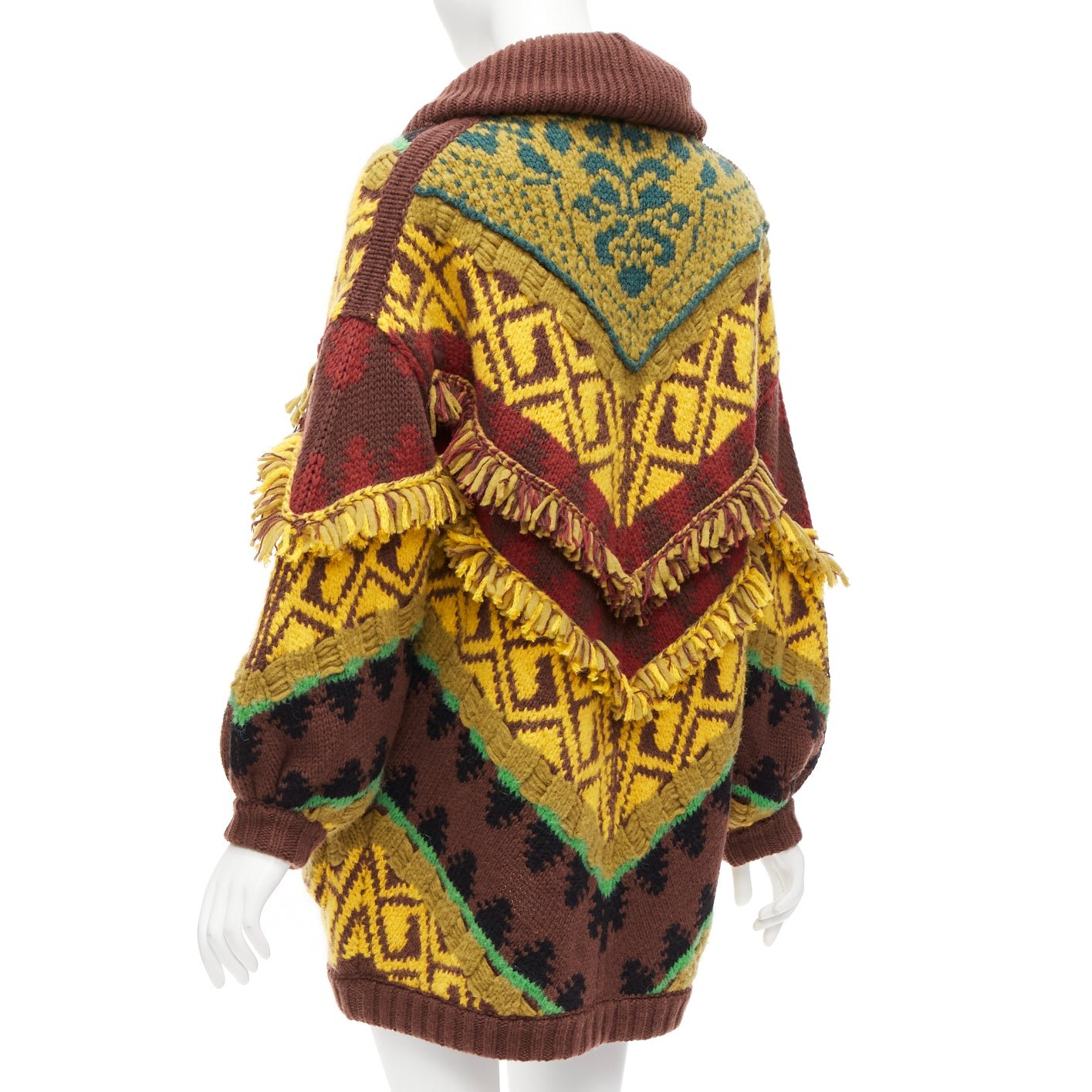 Etro Fringe Jacquard Cardigan - Detail 1