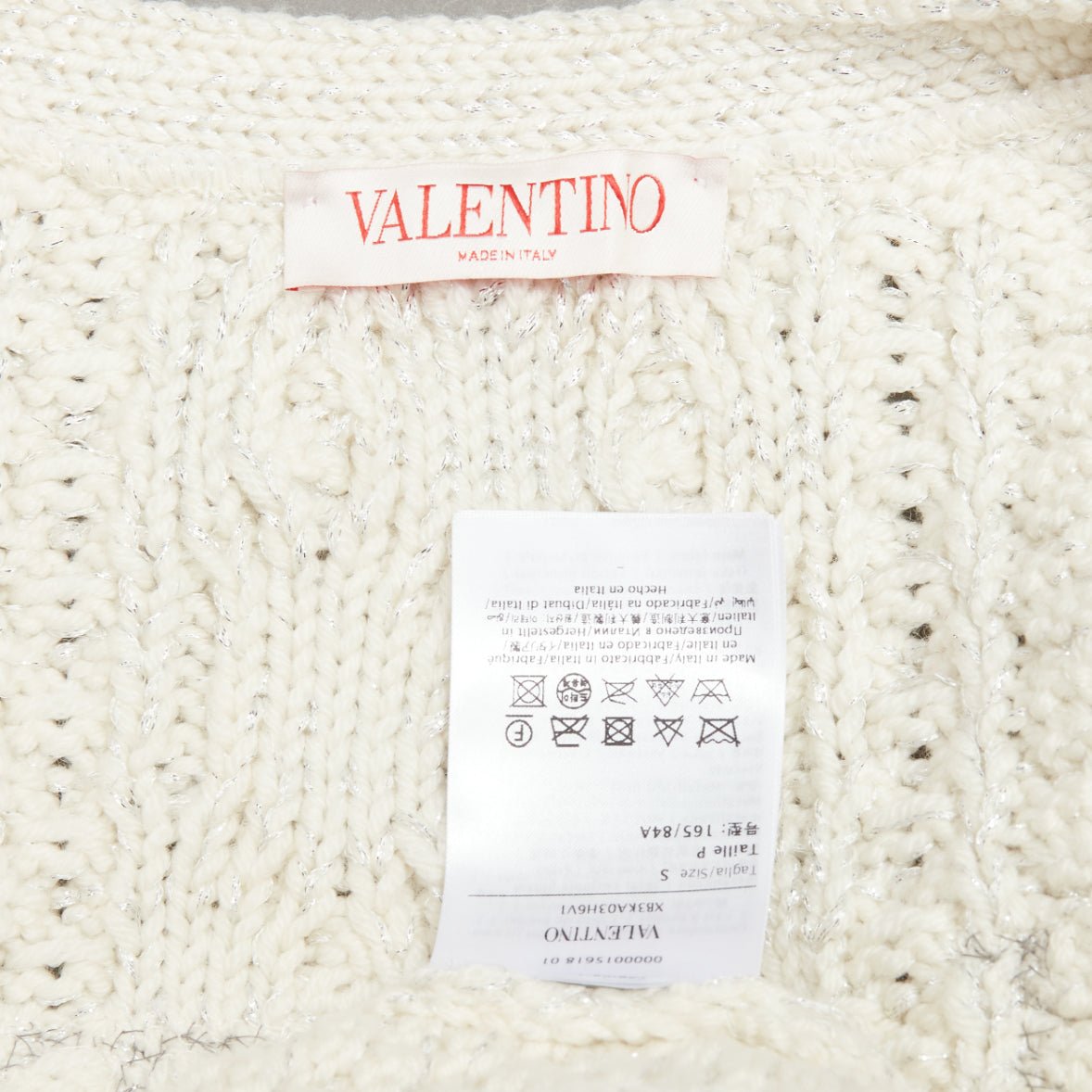 Valentino Garavani Sequin Logo Cardigan - Image 11