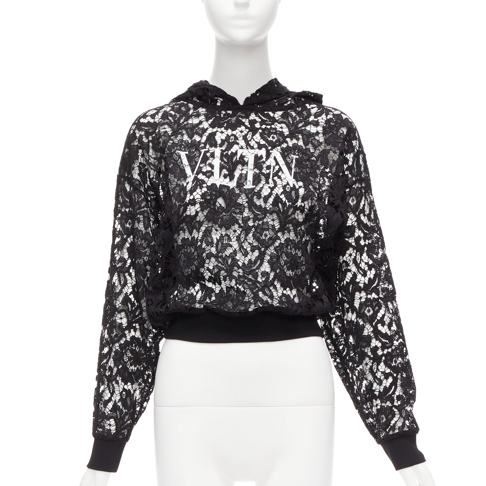 Valentino Garavani Floral Lace Hoodie