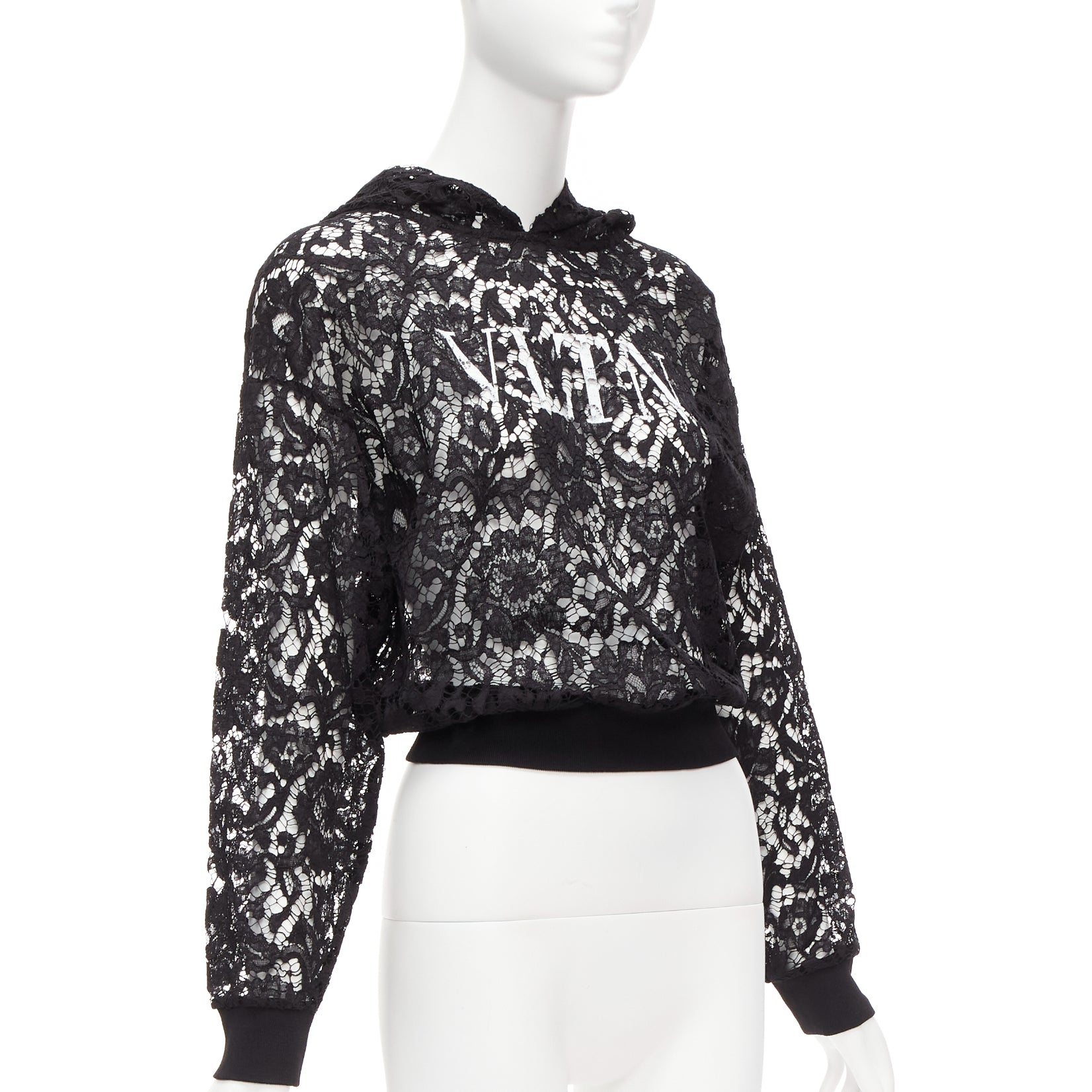 Valentino Garavani Floral Lace Hoodie - Image 6