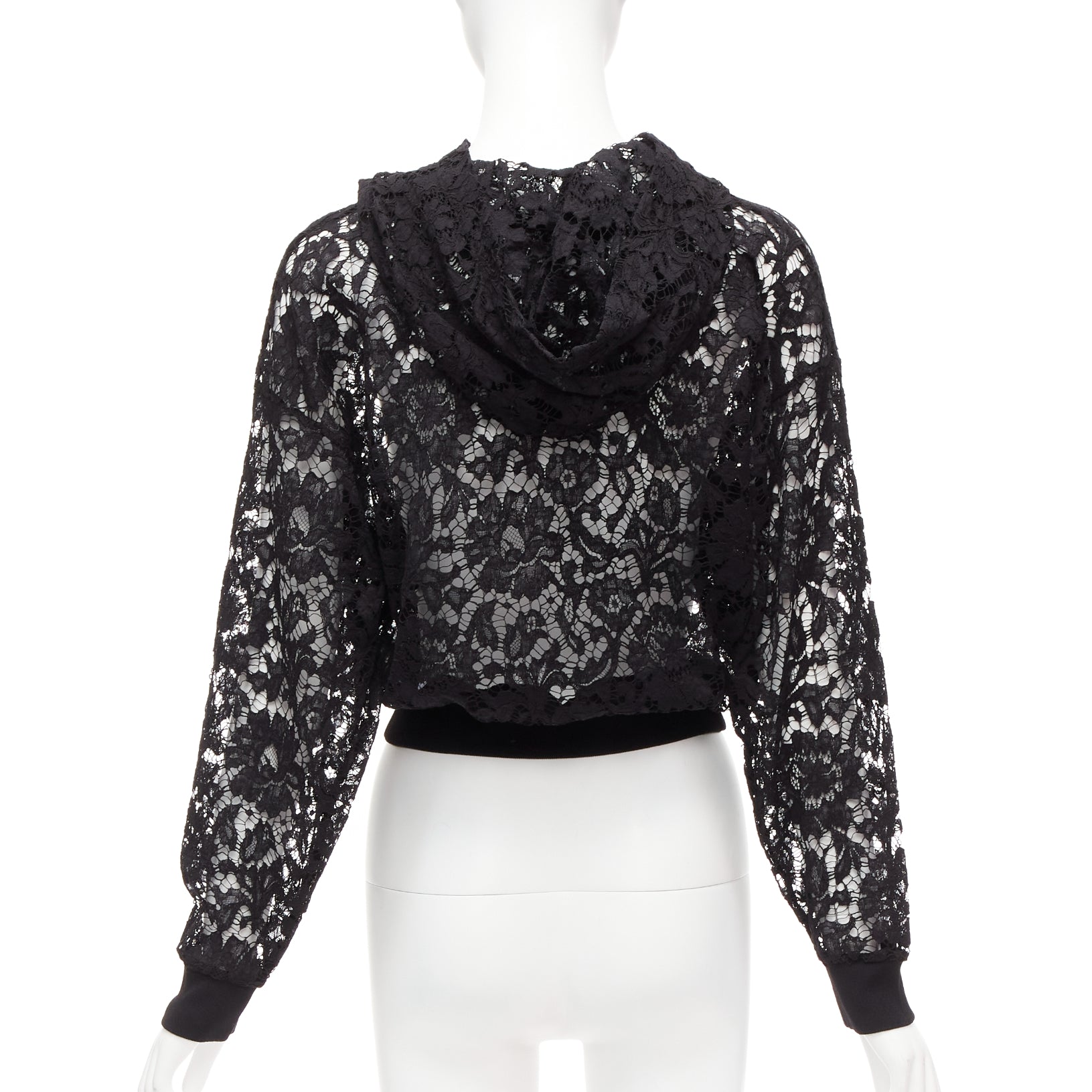 Valentino Garavani Floral Lace Hoodie - Side view