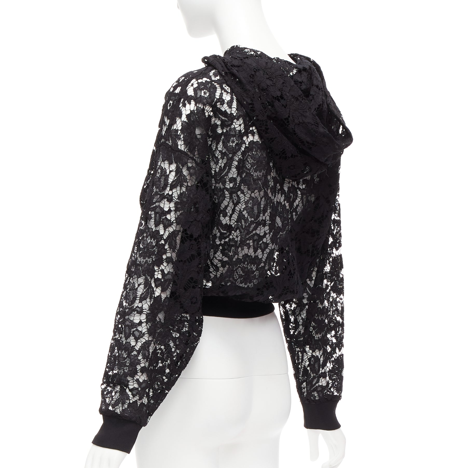 Valentino Garavani Floral Lace Hoodie - Detail 1