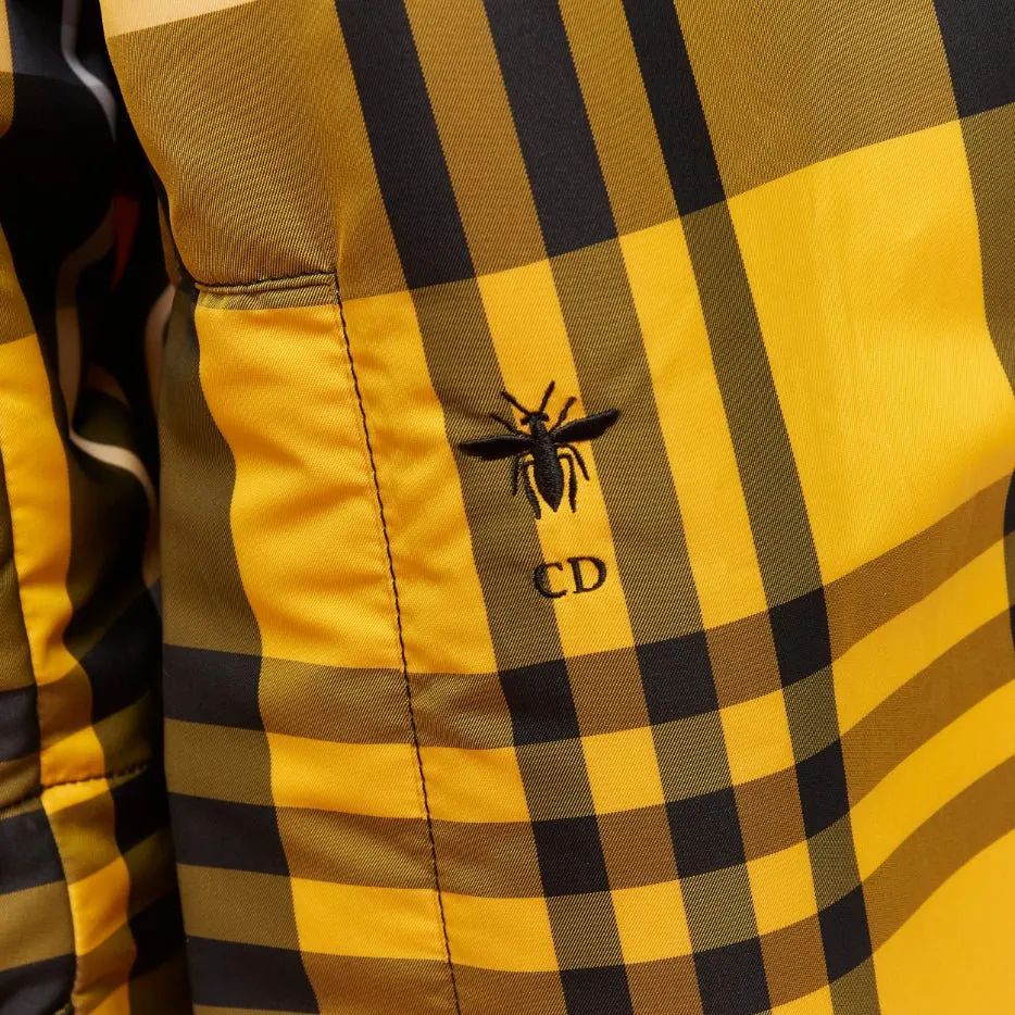 Dior Tartan Nylon Popover Yellow Polyester Never worn - Back View