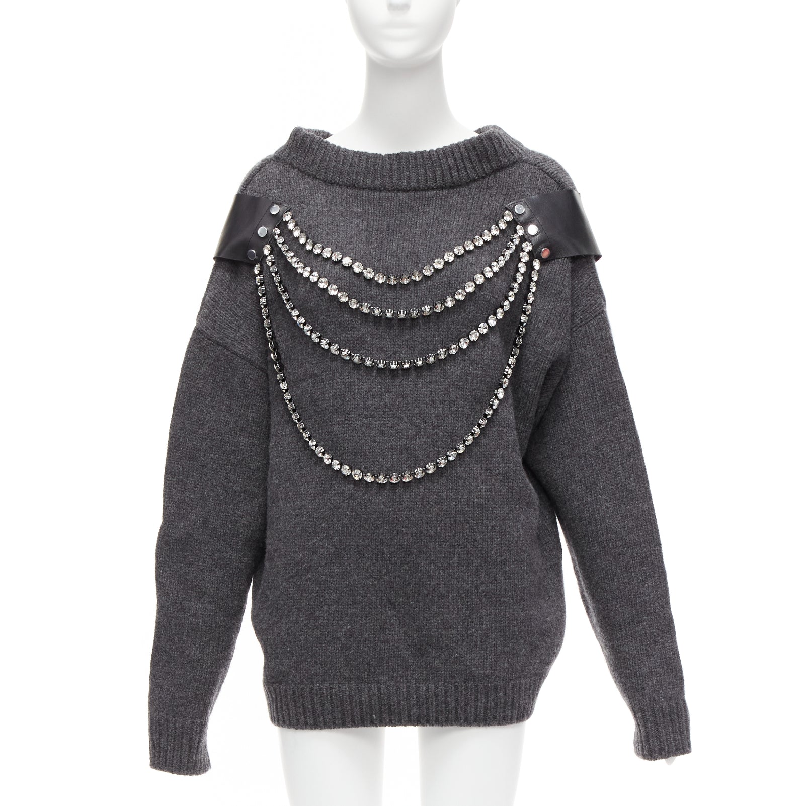Christopher Kane Rhinestone Sweater Dress
