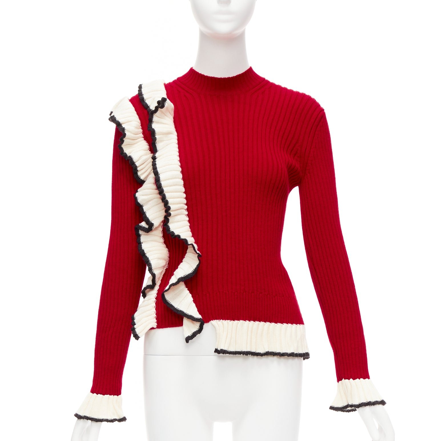 Msgm Ruffle Knit Sweater - Image 6