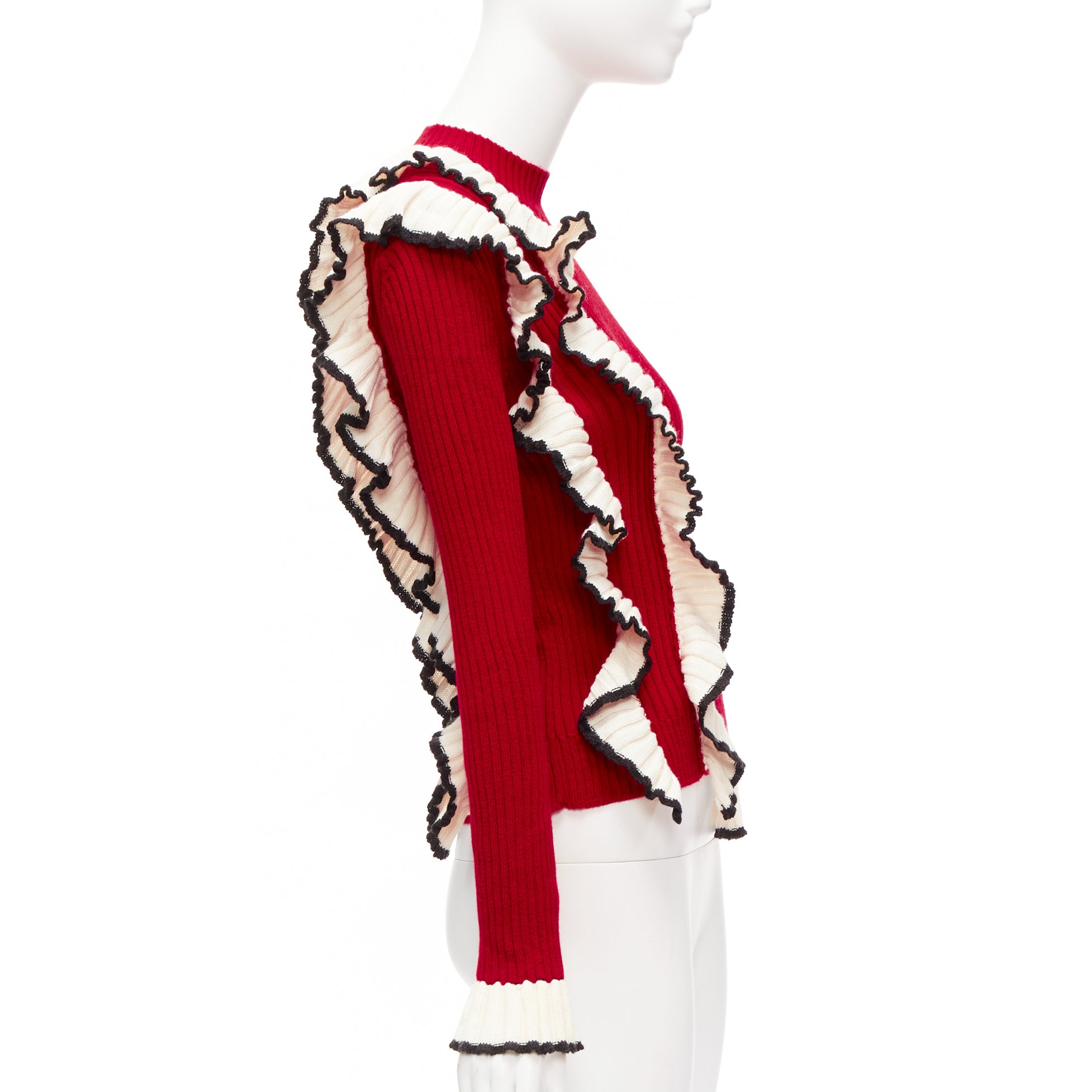 Msgm Ruffle Knit Sweater - 4