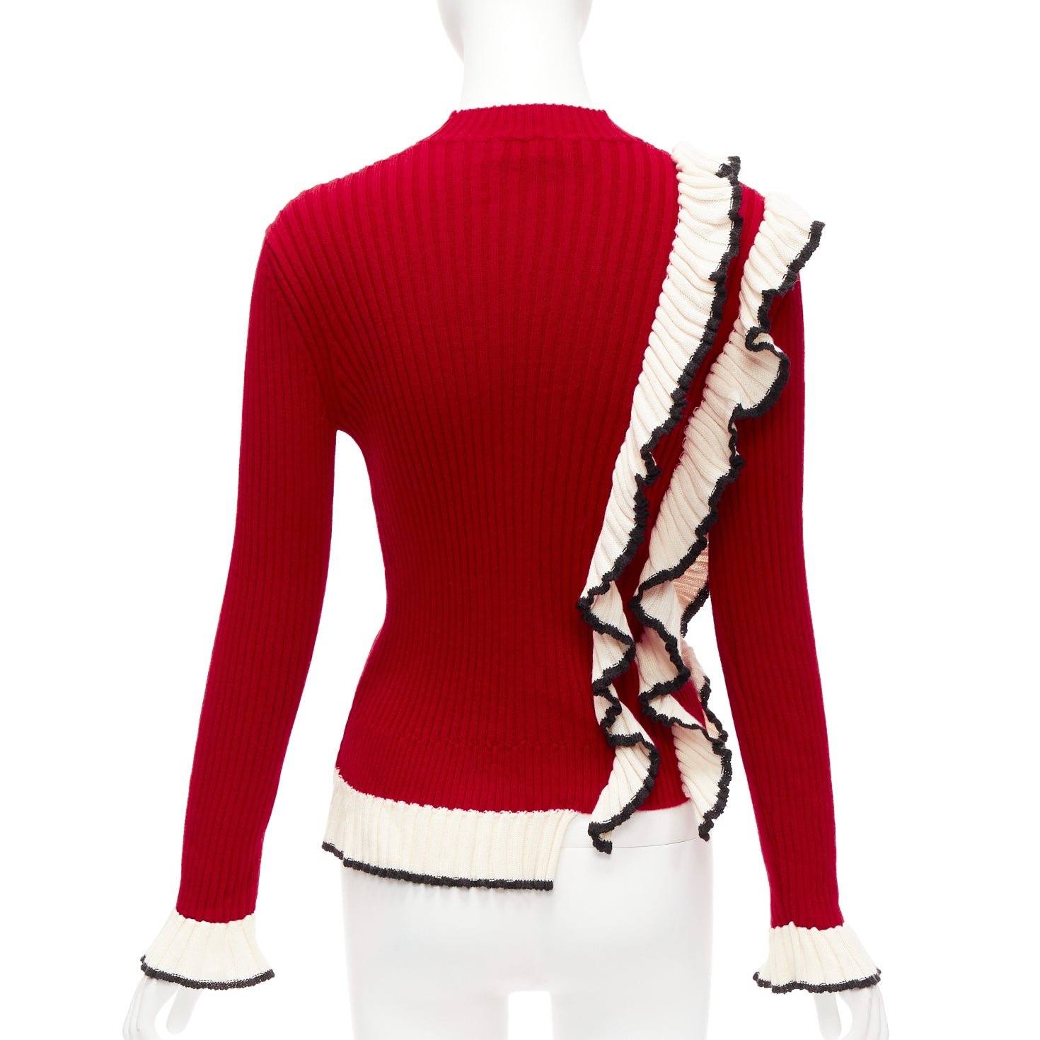 Msgm Ruffle Knit Sweater - Side view