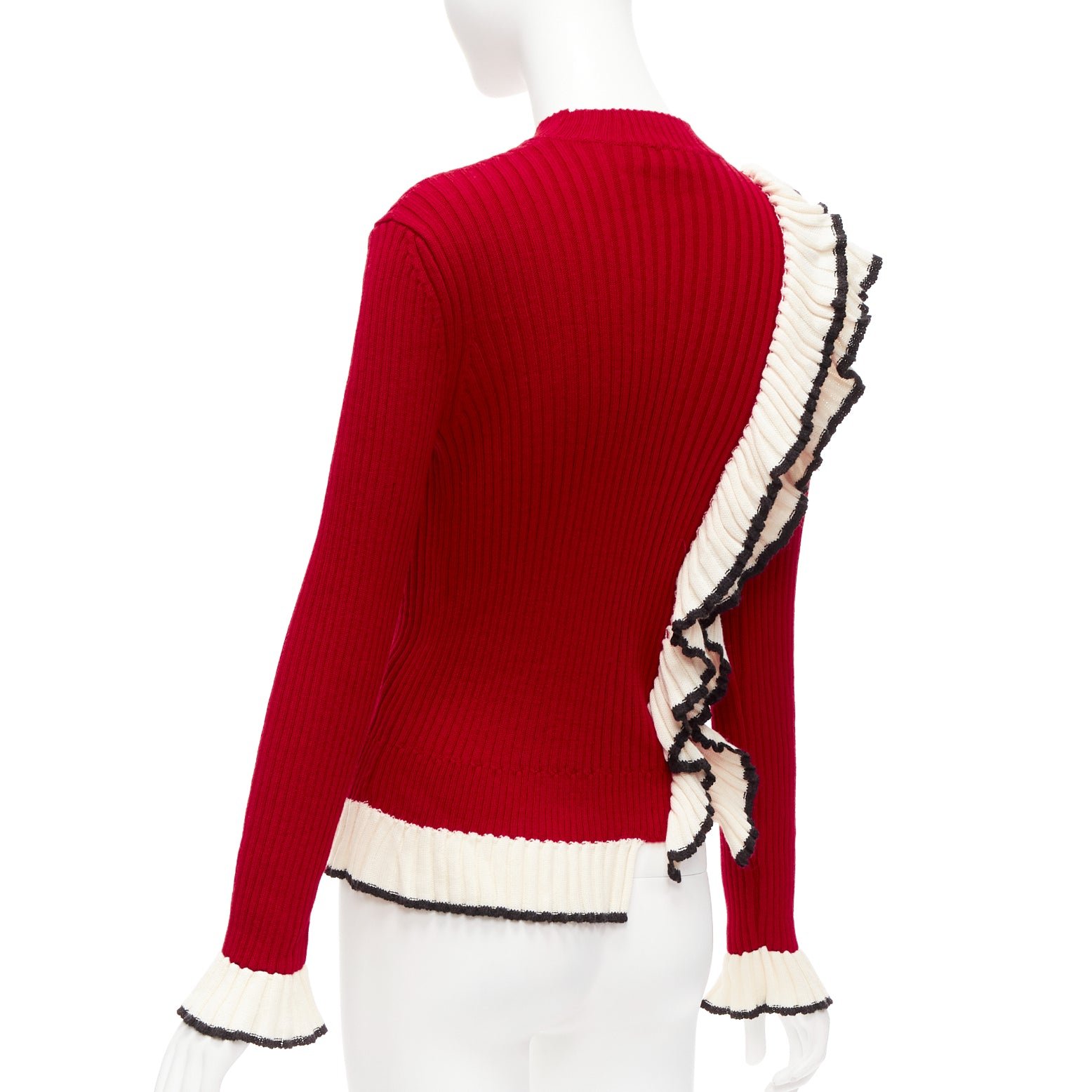 Msgm Ruffle Knit Sweater - Detail 1