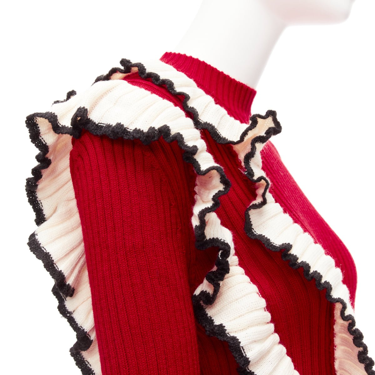 Msgm Ruffle Knit Sweater - Detail 2