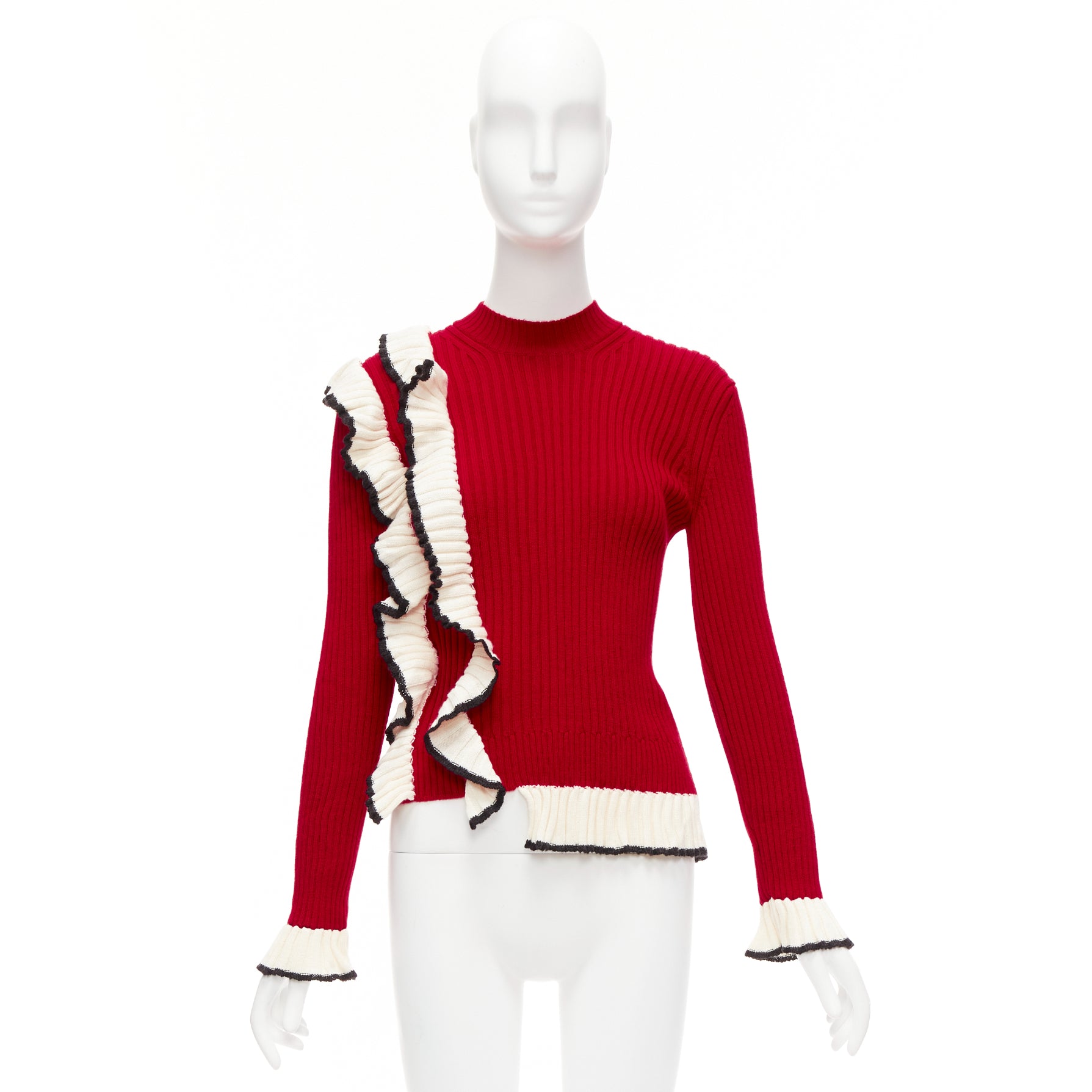 Msgm Ruffle Knit Sweater - Image 11