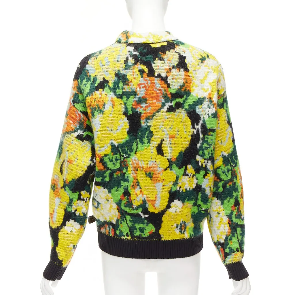 Louis Vuitton Floral Portrait Sweater MultiColor Wool Never worn - Box View