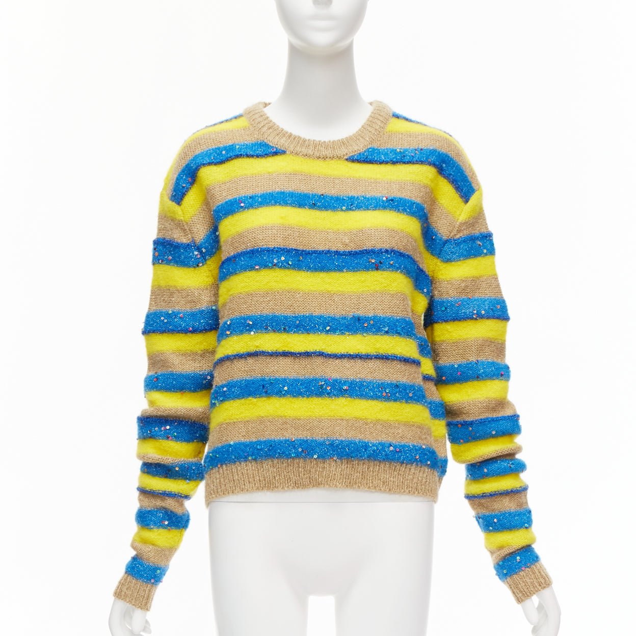 Ashish Striped Lurex Sweater