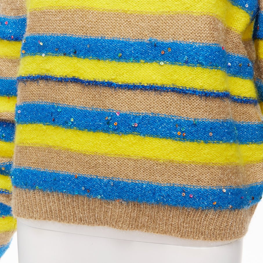 Ashish Striped Lurex Sweater - Back view