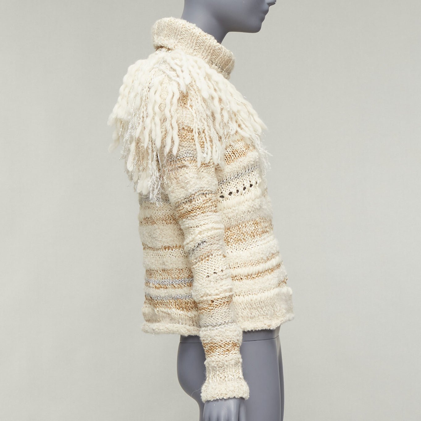 Prabal Gurung Fringe Crochet Sweater - 4