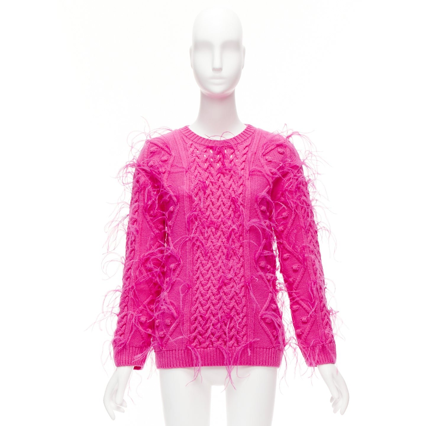 Valentino Garavani Feather Cable Sweater - Image 11