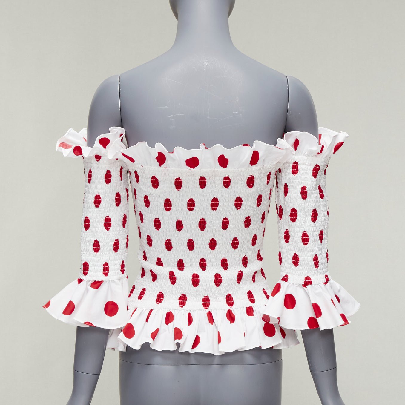 Caroline Constas Polka Dot Top - Side view
