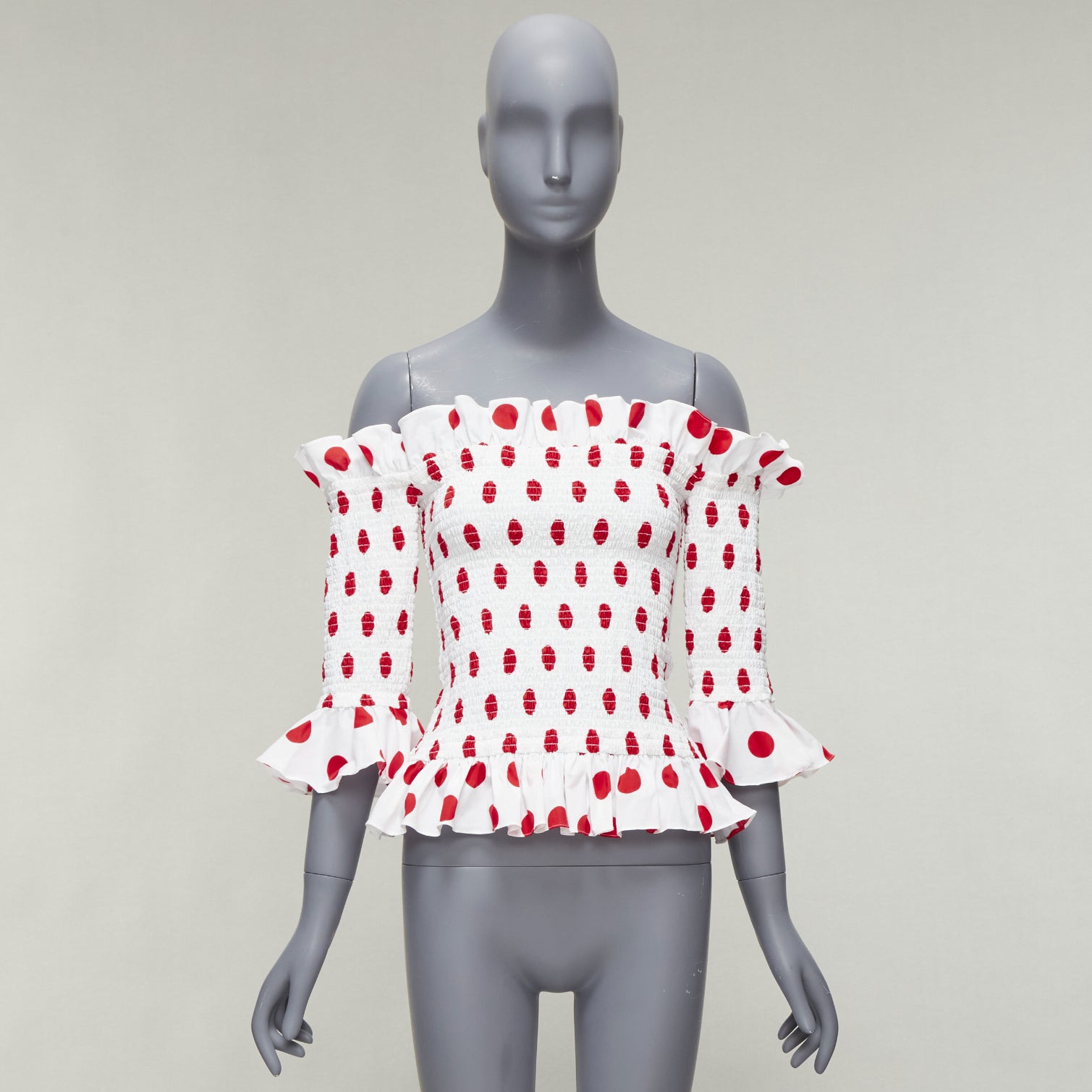 Caroline Constas Polka Dot Top - Image 11