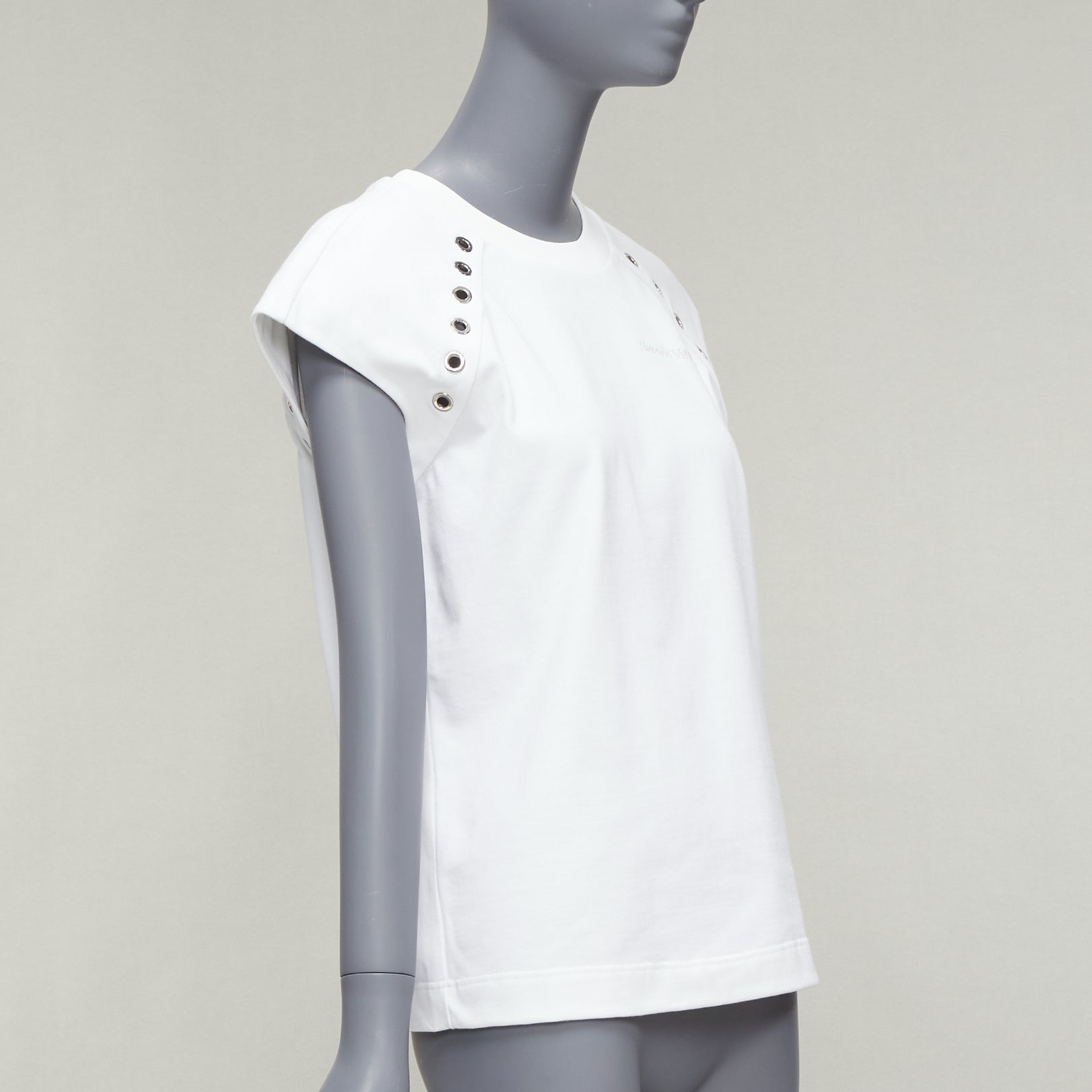 Alexander Mcqueen Eyelet Studded Top - Image 6
