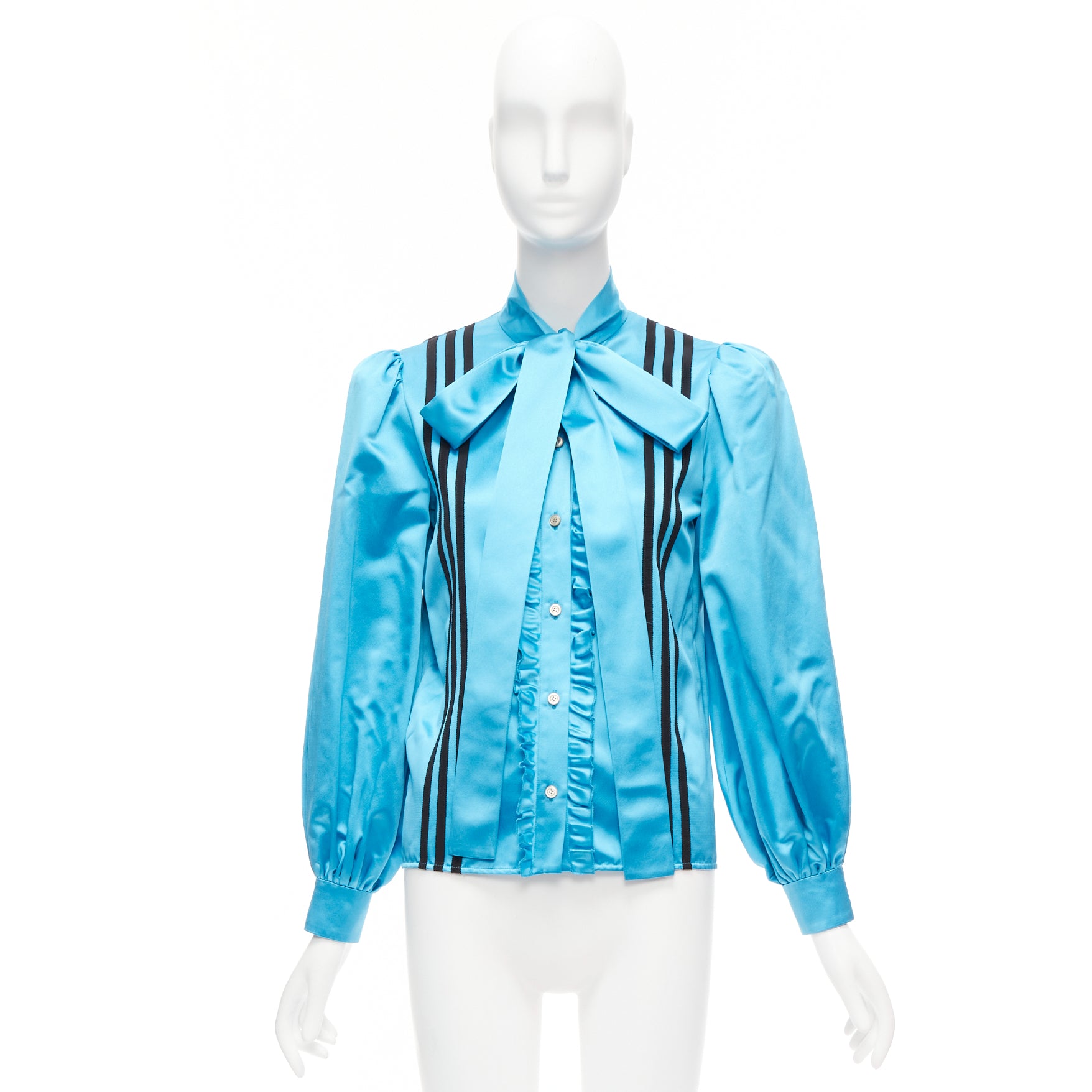 Gucci 3 Stripe Blouse - Image 11
