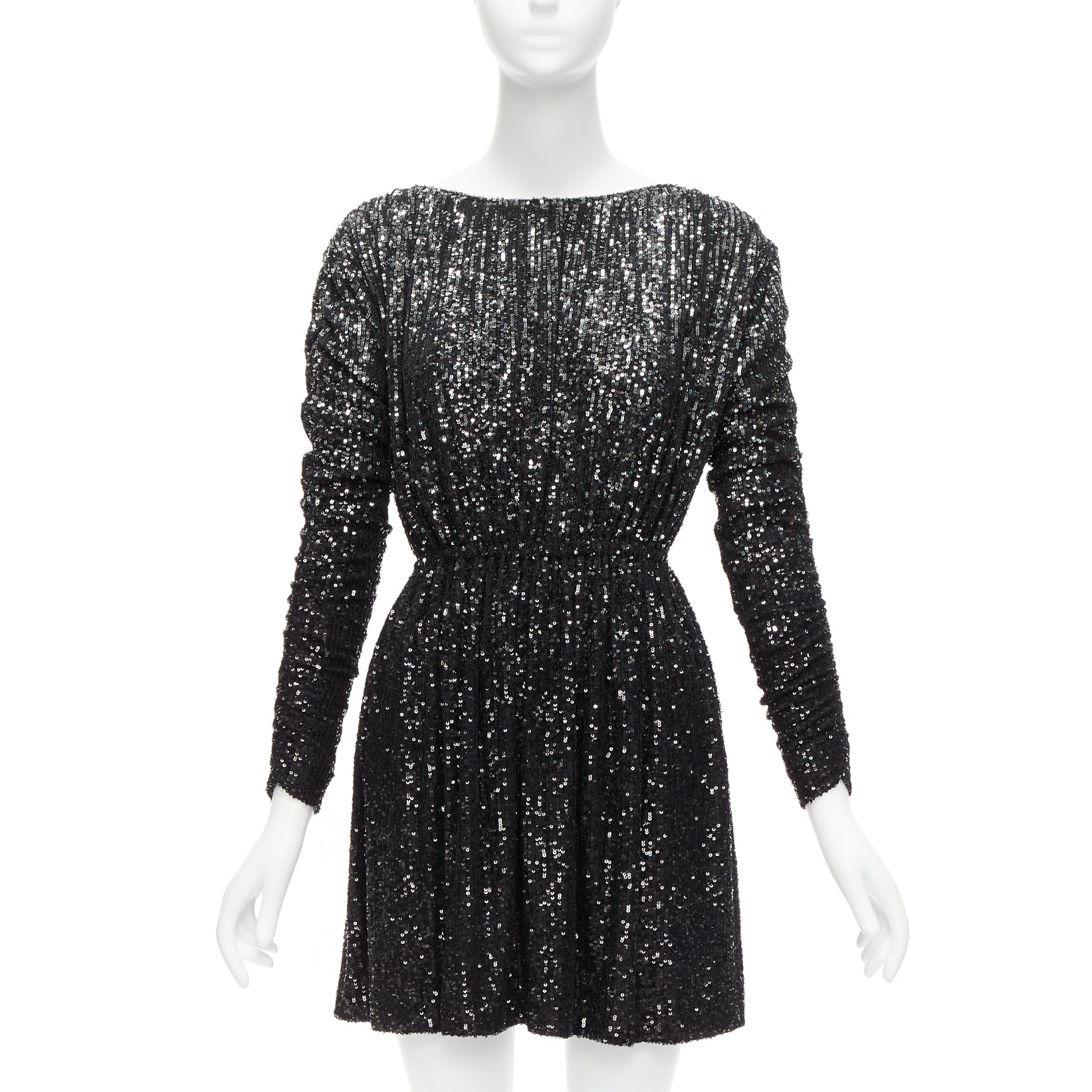 Saint Laurent Gradient Sequins Dress