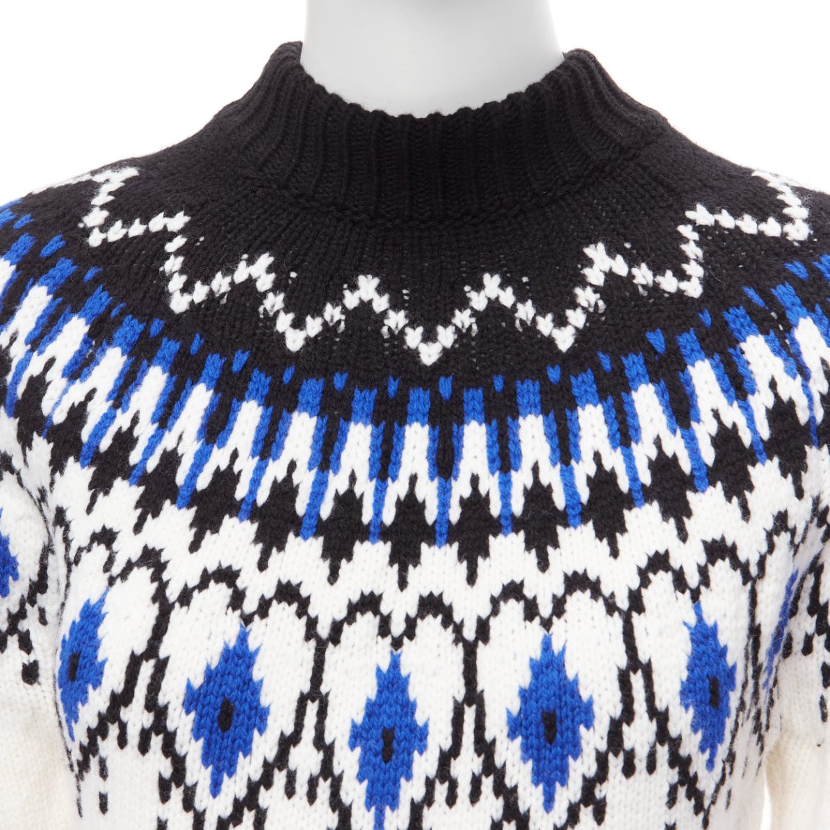 Alexander Mcqueen Fairisle Sweater Dress - Back view