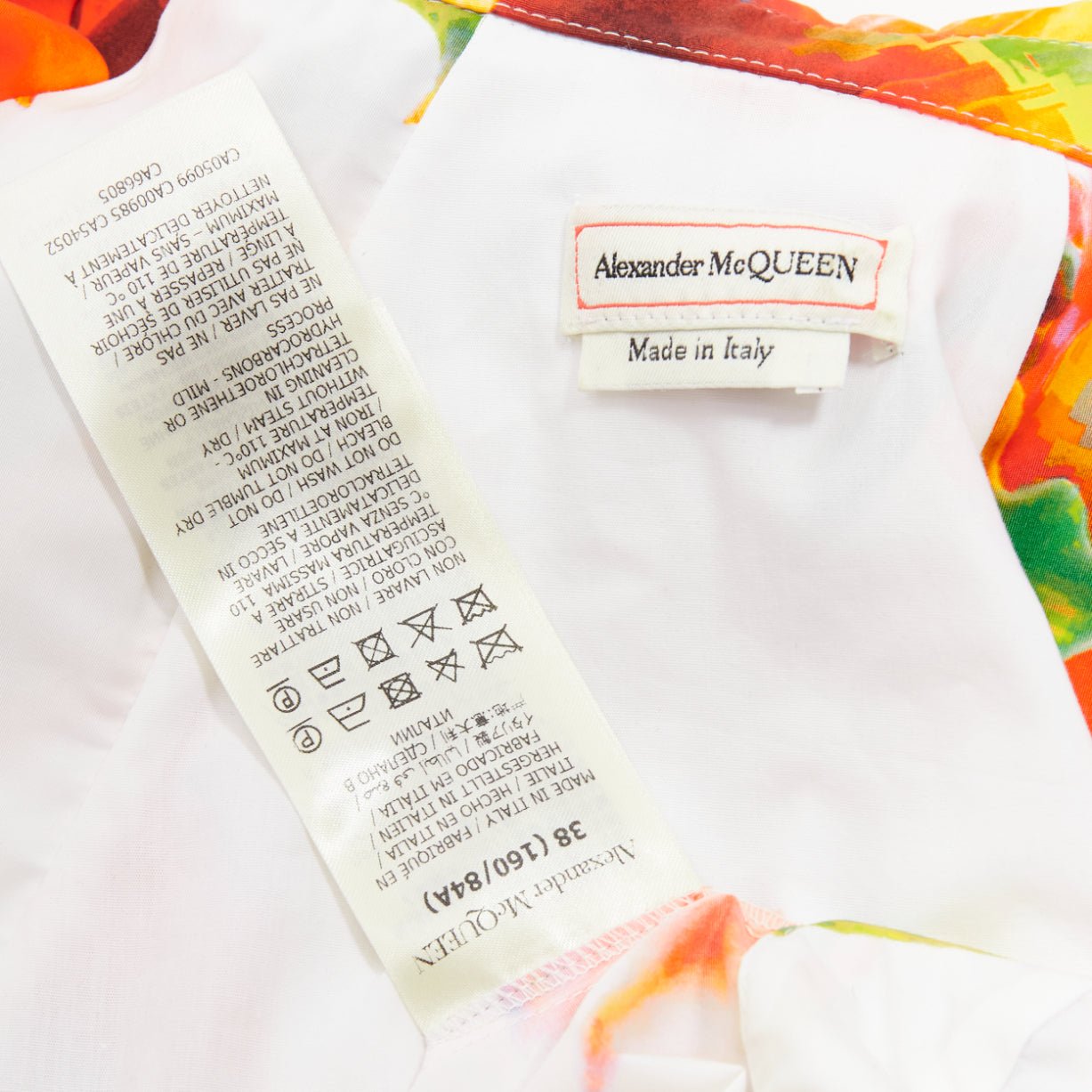 Alexander Mcqueen Orchid Shoulder Dress - Image 10