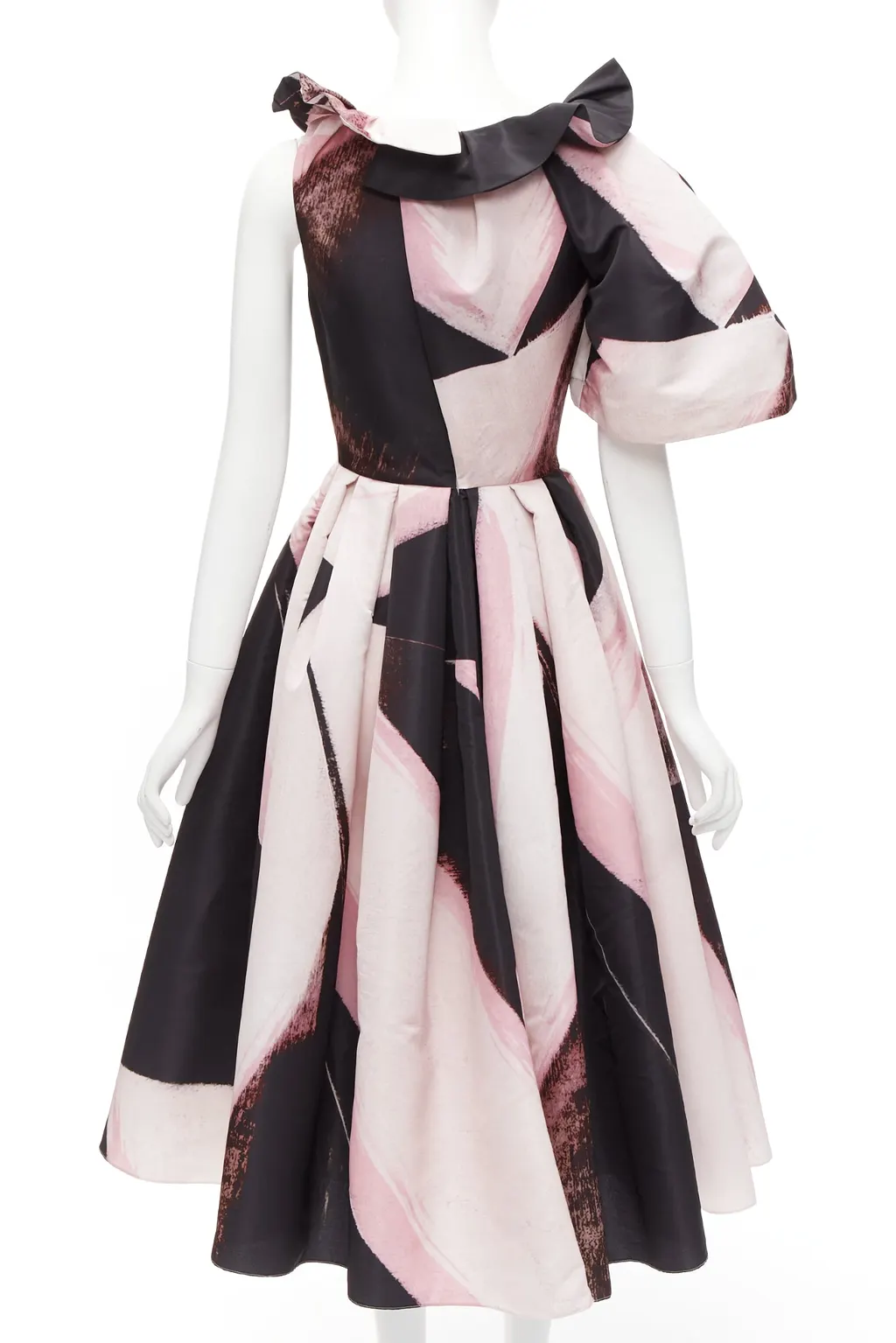 Alexander McQueen Brushstroke Gown Black Polyester Never worn - Box View