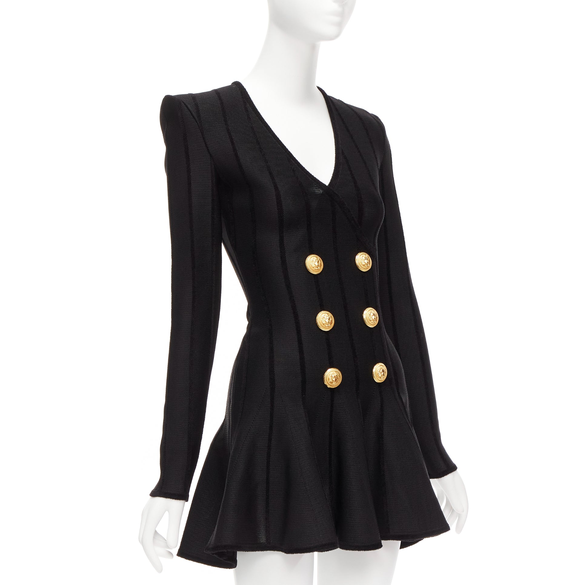 Balmain Striped Chenille Dress - Image 6