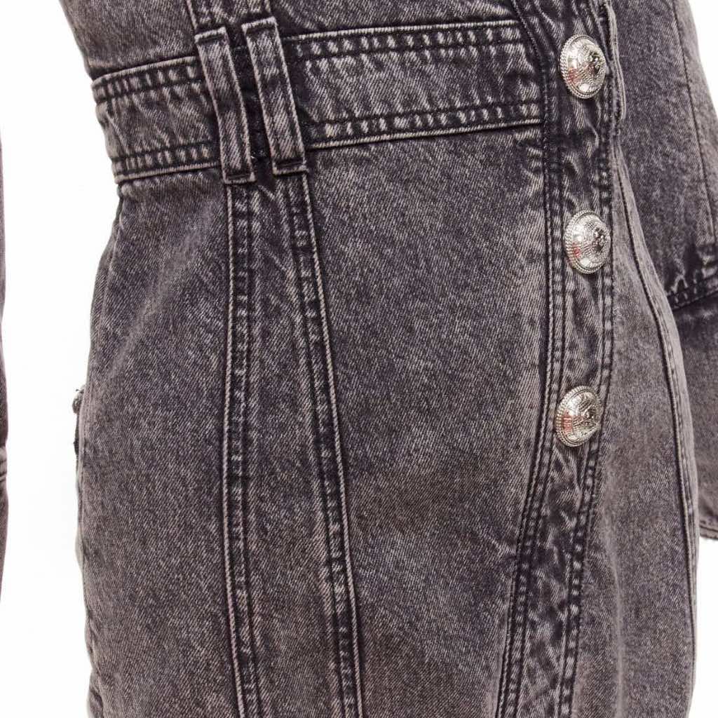 Balmain Acid Denim Dress - Detail 2