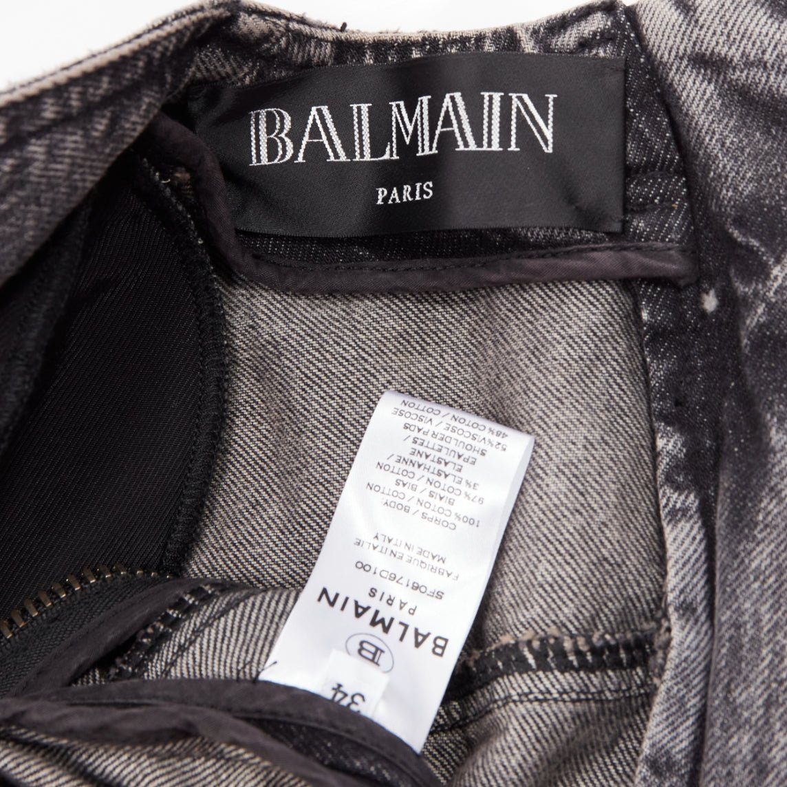 Balmain Acid Denim Dress - Image 10