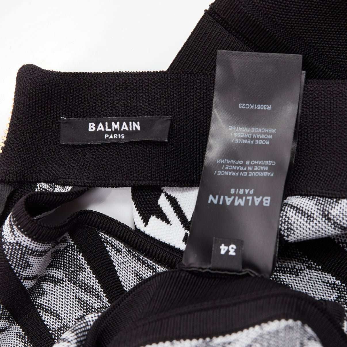 Balmain Houndstooth Halter Dress - Image 10