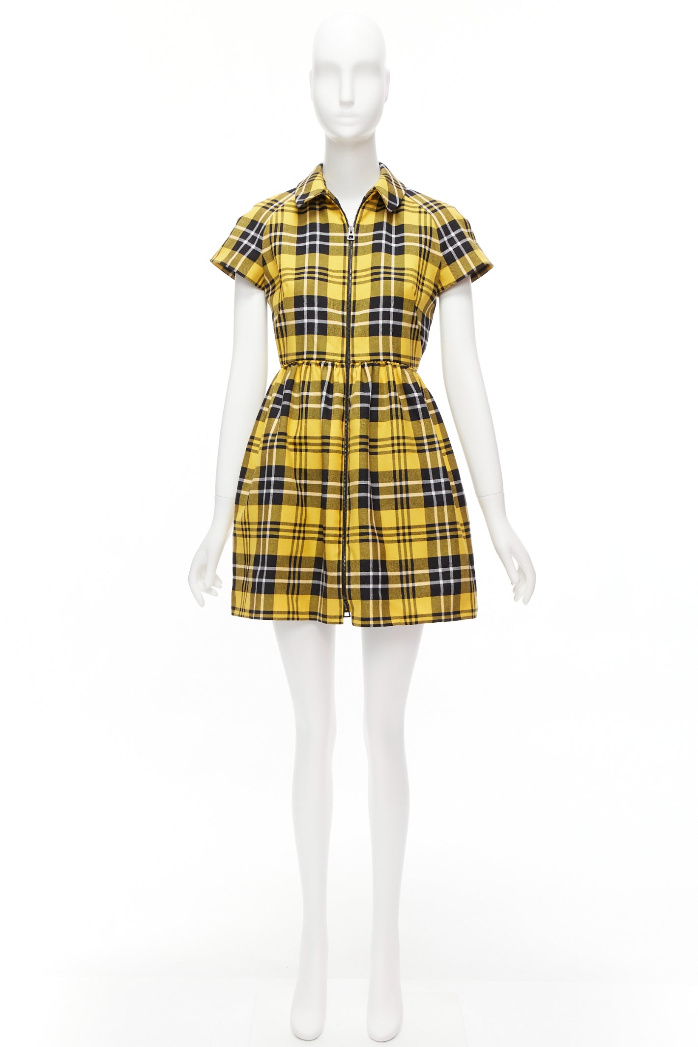 Christian Dior Punk Plaid Dress - Image 11