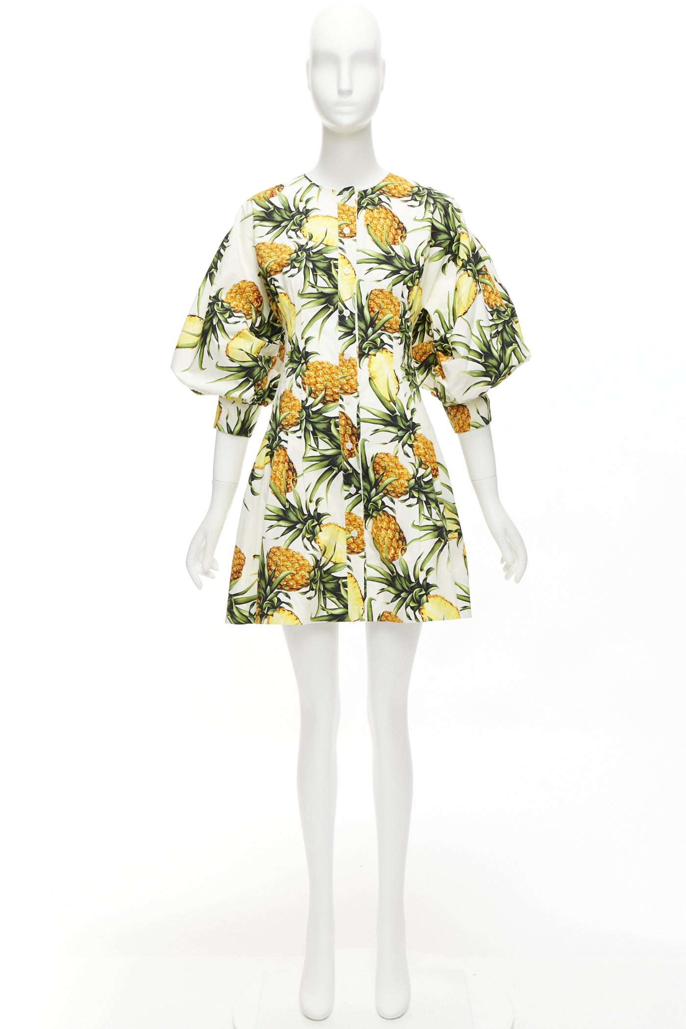 Oscar De La Renta Pineapple Puff Dress - Image 11