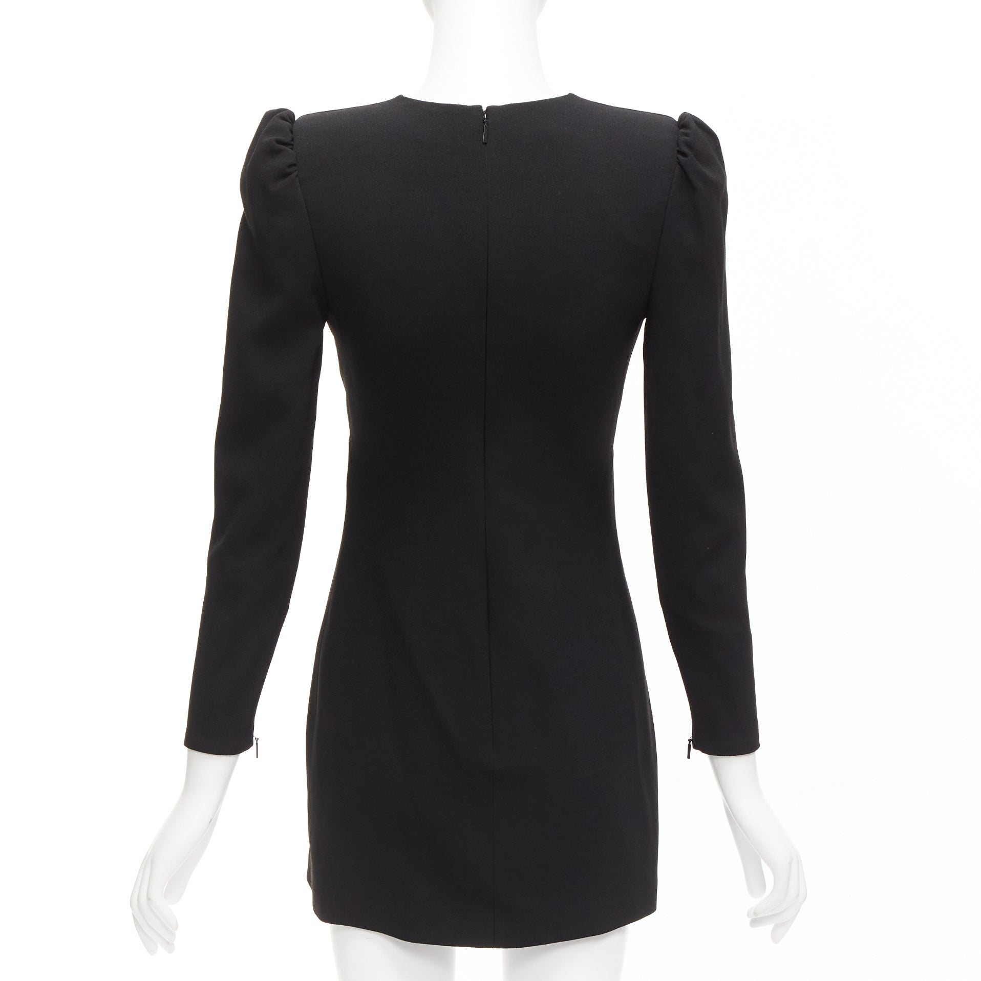 Saint Laurent Deep V Mini Dress - Side view