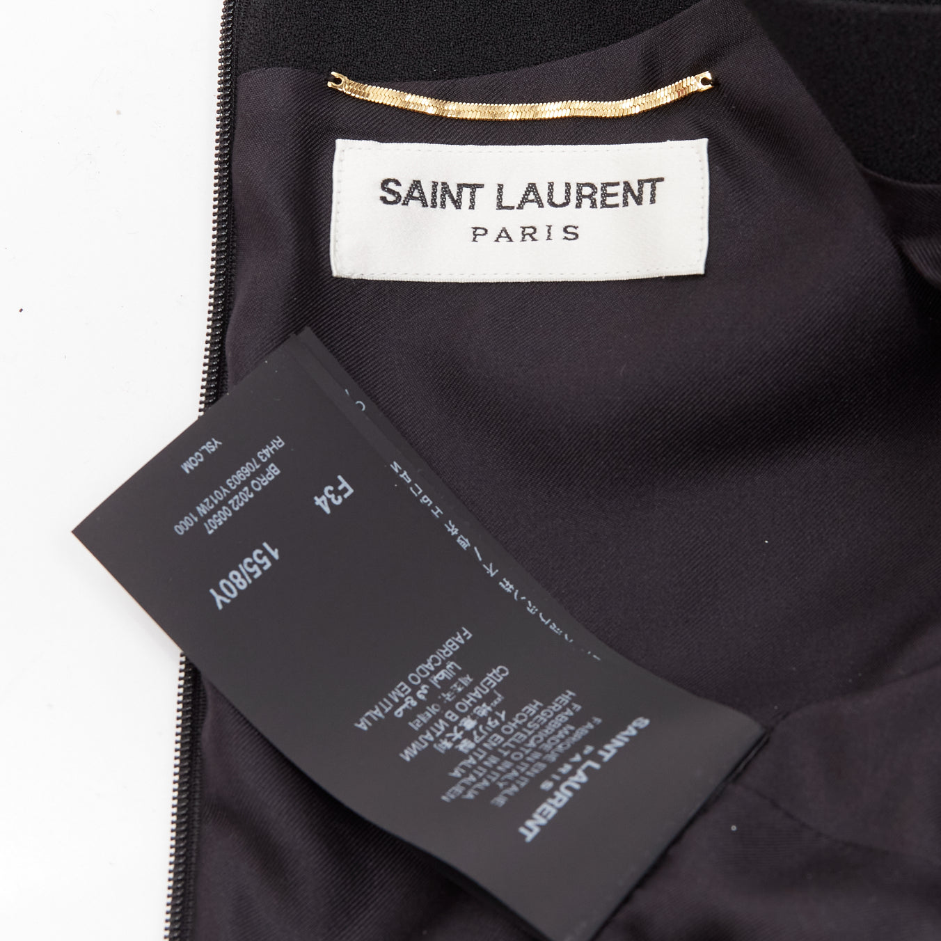 Saint Laurent Deep V Mini Dress - Image 10