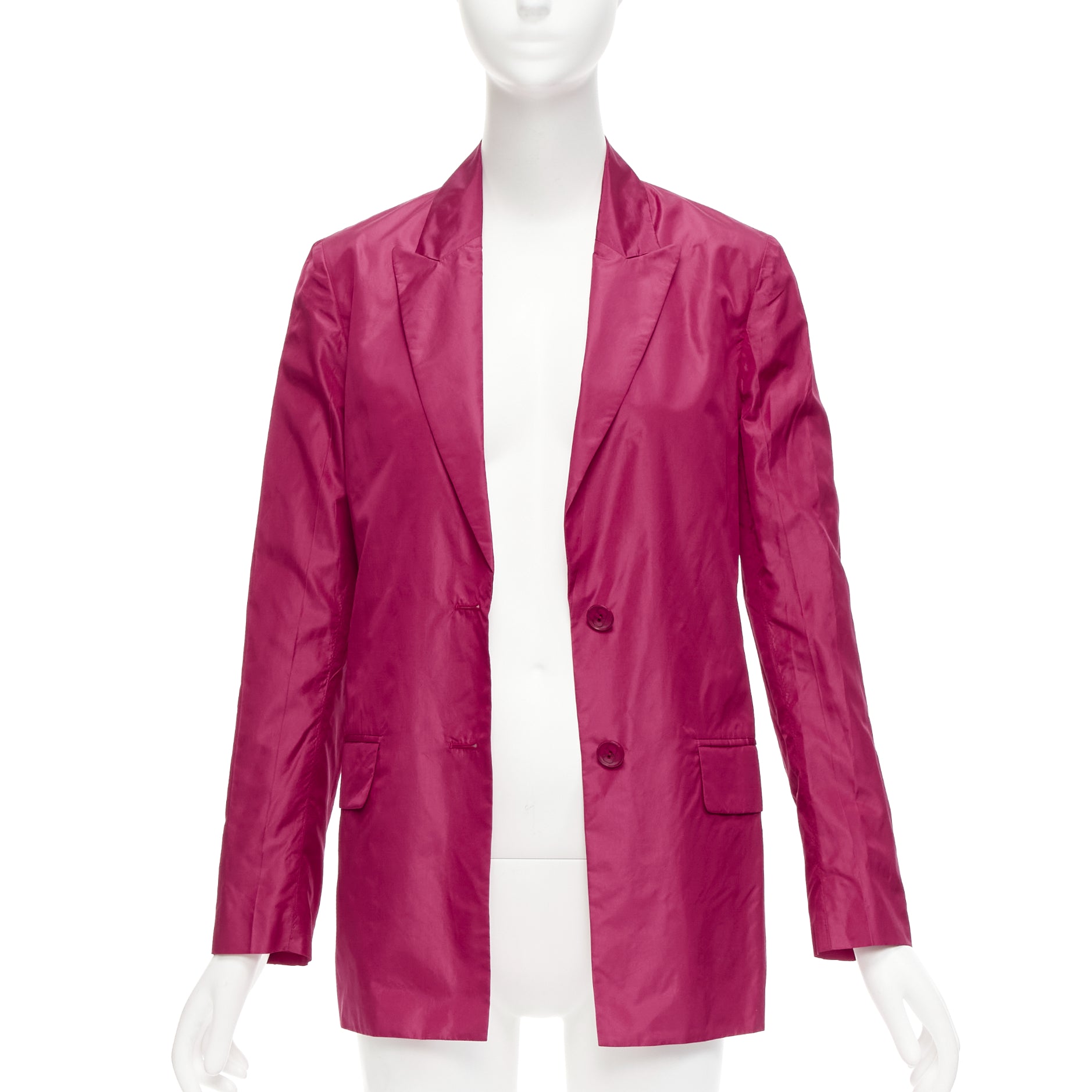 Valentino Garavani Pink Silk Cinched Blazer