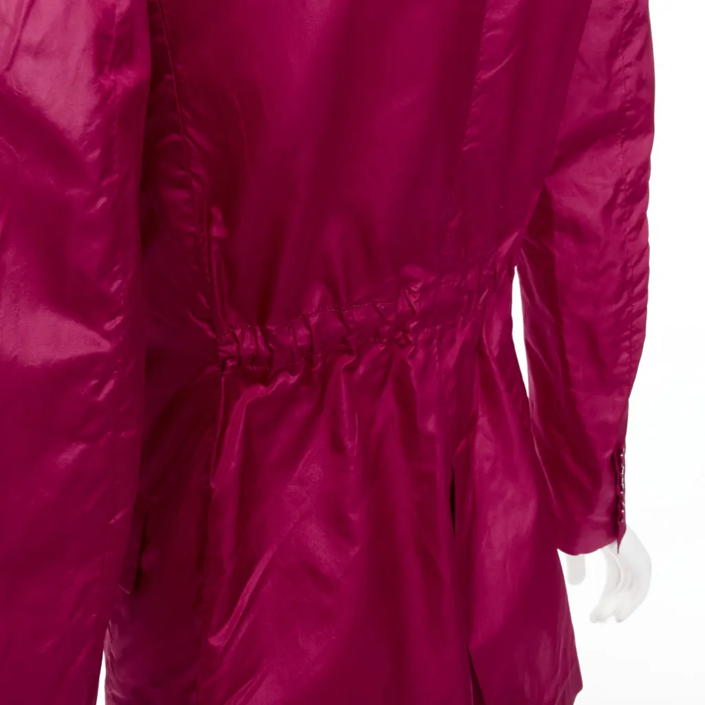 Valentino Pink Silk Cinched Blazer Purple Silk Very good - Back View