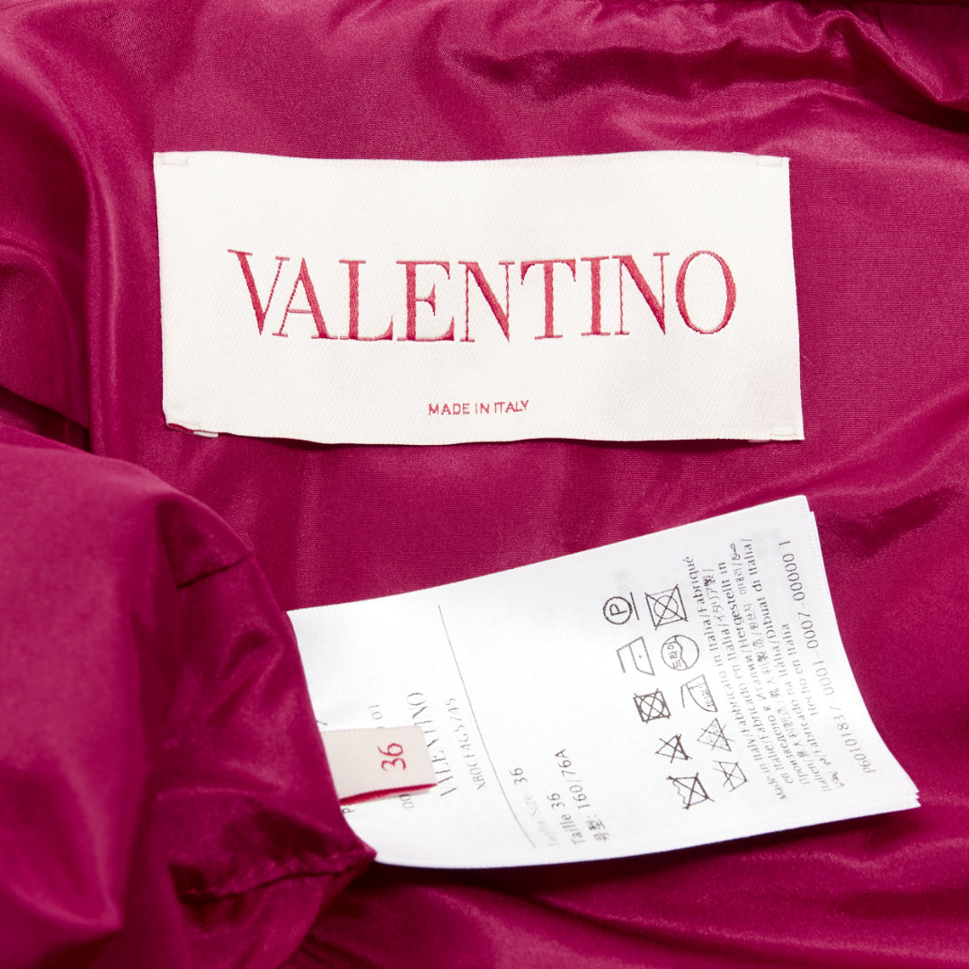 Valentino Garavani Pink Silk Cinched Blazer - Image 11
