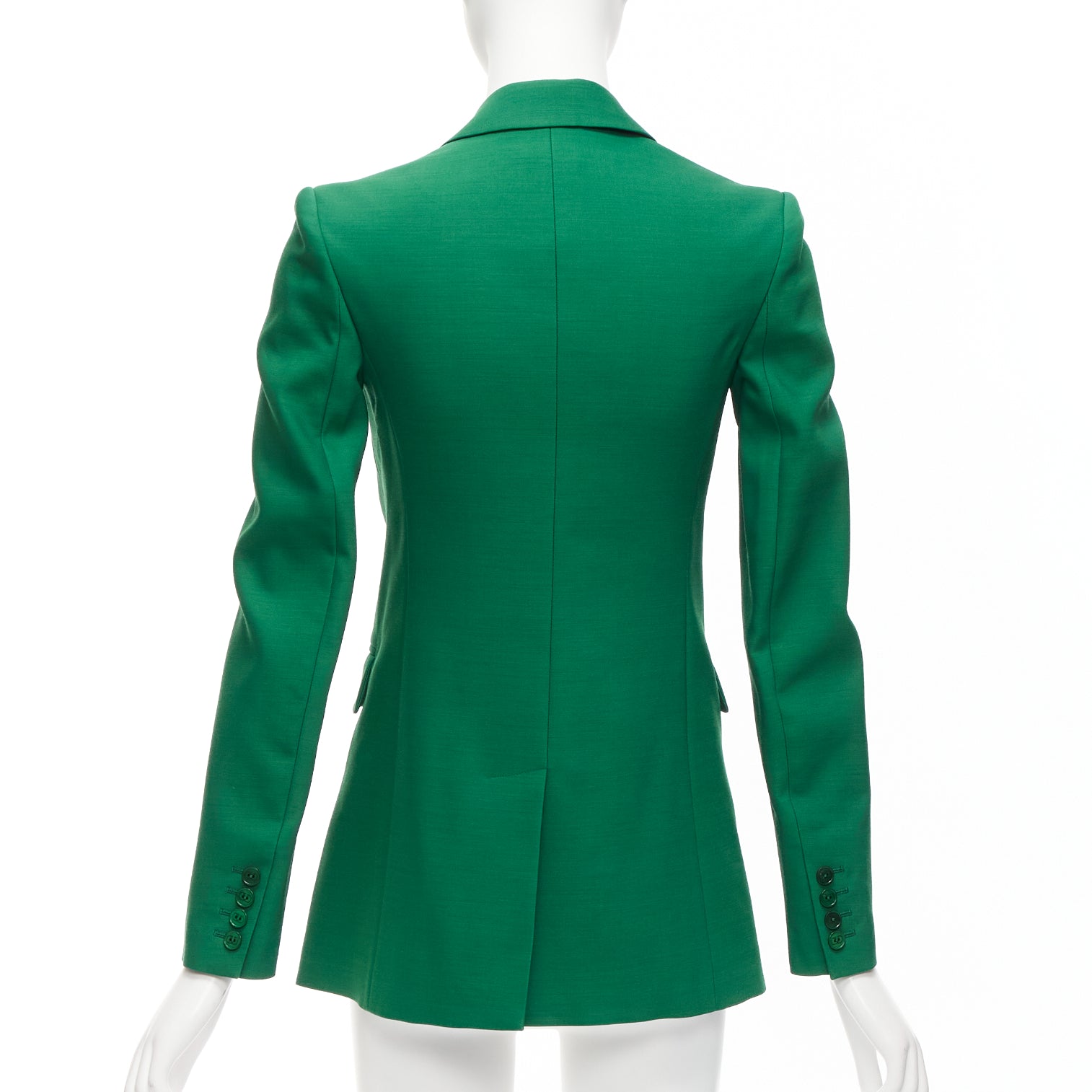 Valentino Garavani Green Wool Silk Blazer - Detail 1