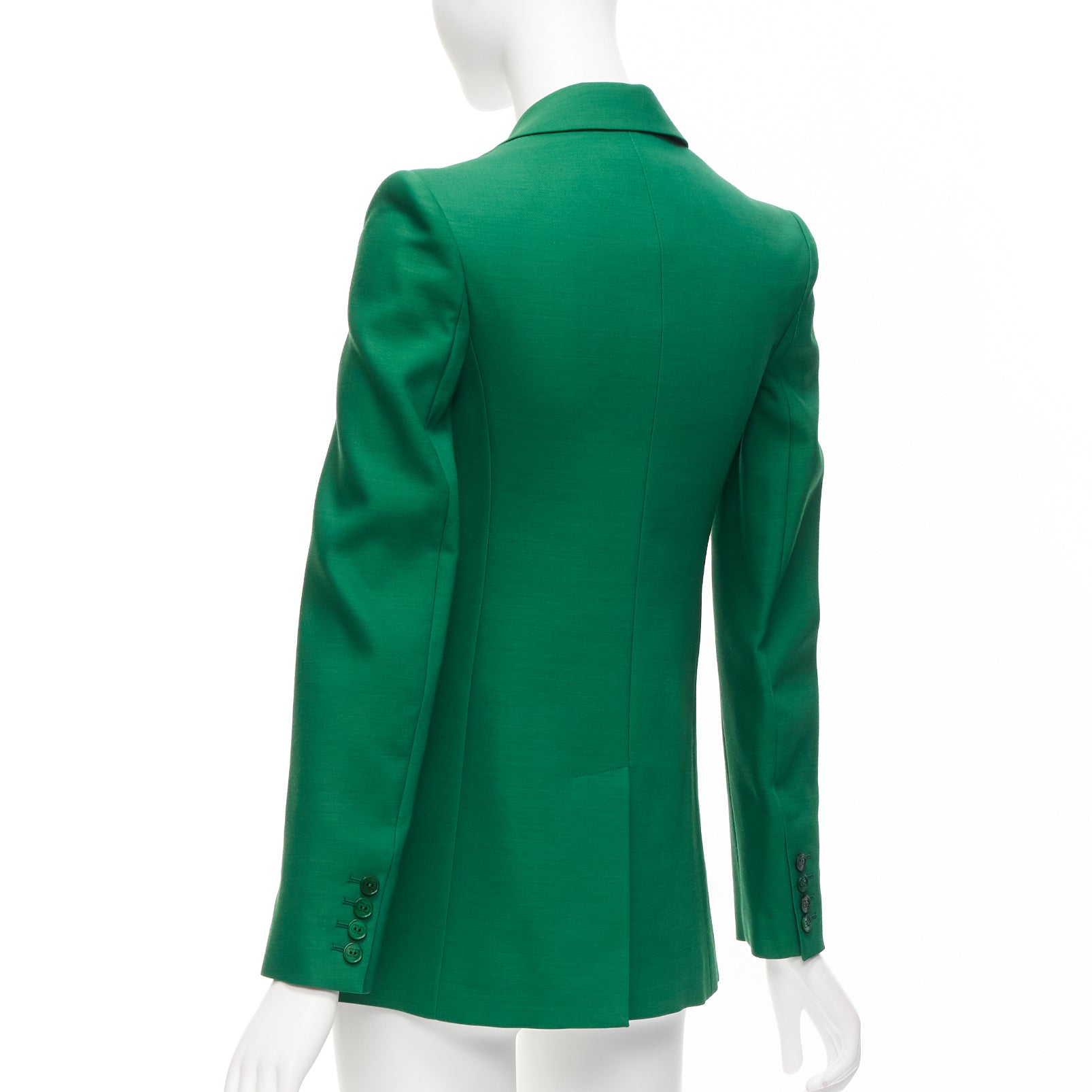 Valentino Garavani Green Wool Silk Blazer - Detail 2