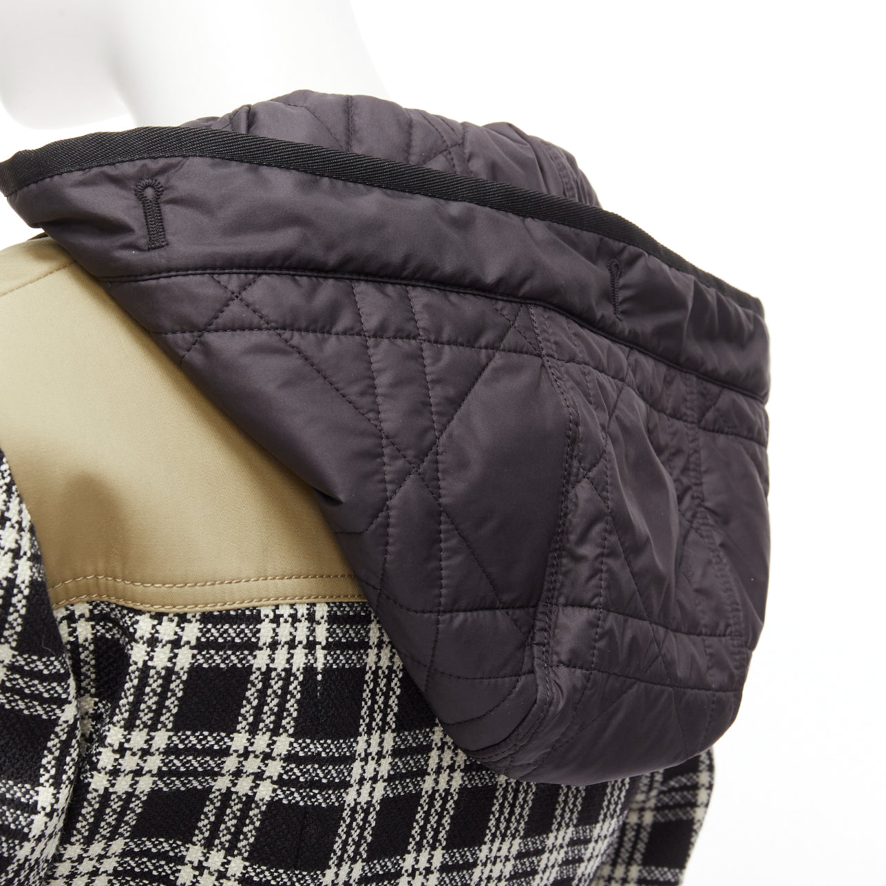 Dior Black White Wool Jacket - Back view