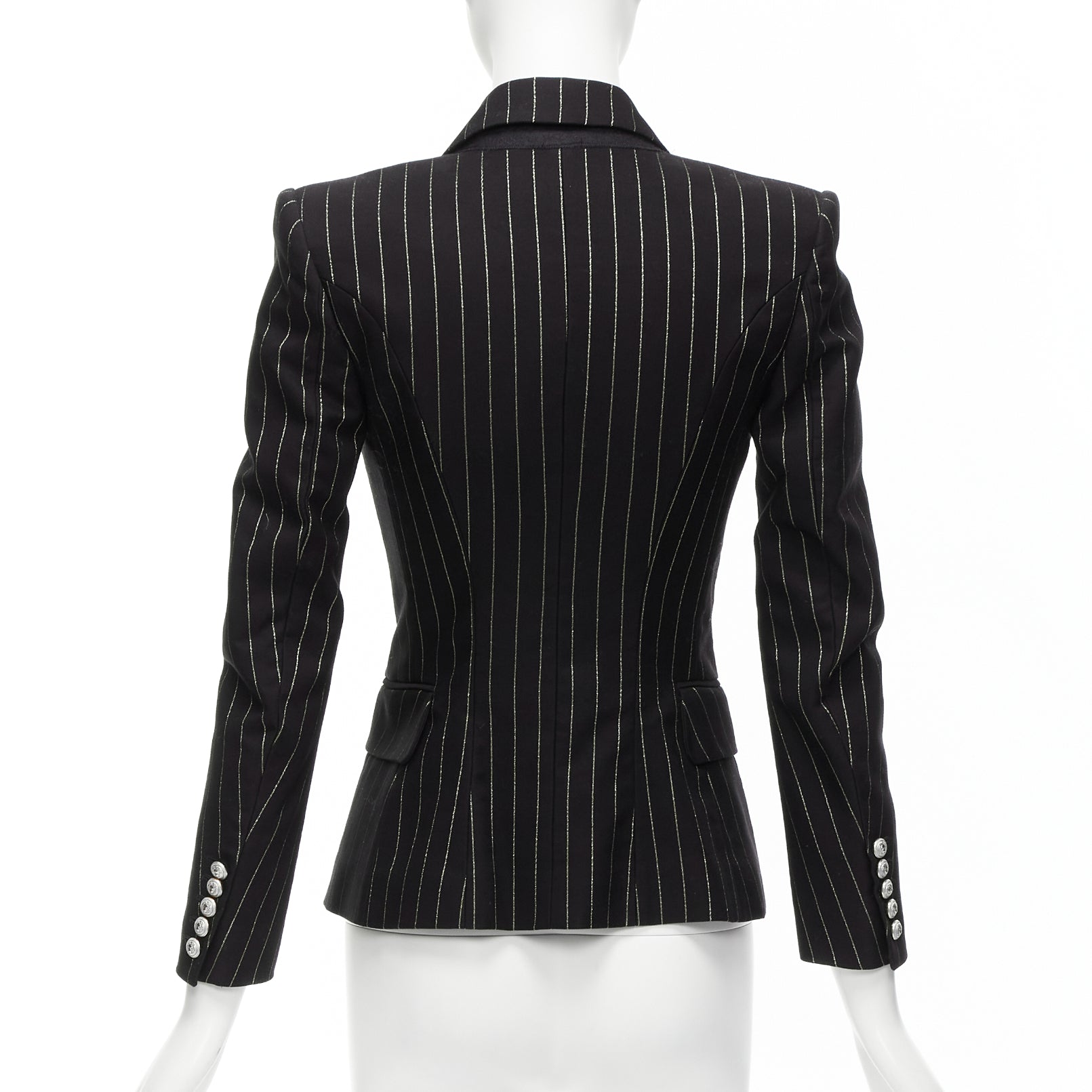 Balmain Gold Striped Blazer - Detail 1