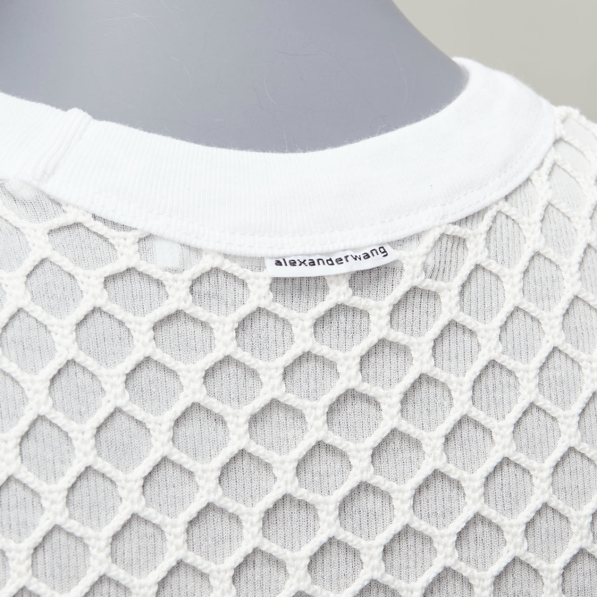 T By Alexander Wang Net Overlay Top - Image 10
