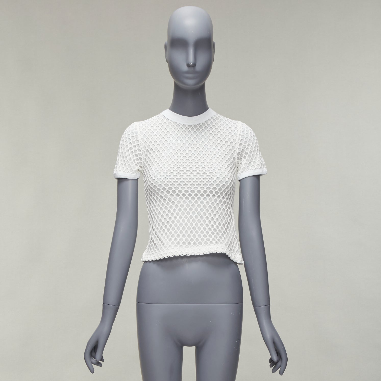 T By Alexander Wang Net Overlay Top - Image 12