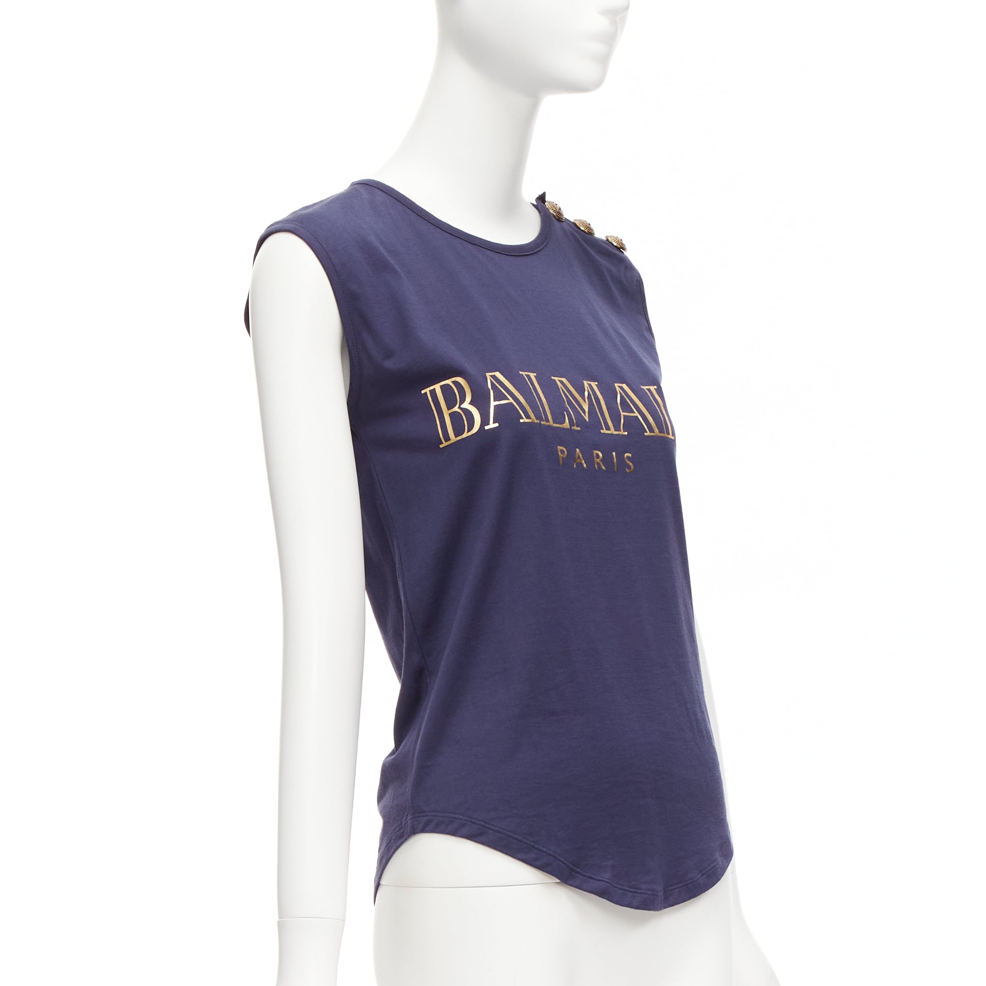Balmain Foil Logo Tank - Image 6