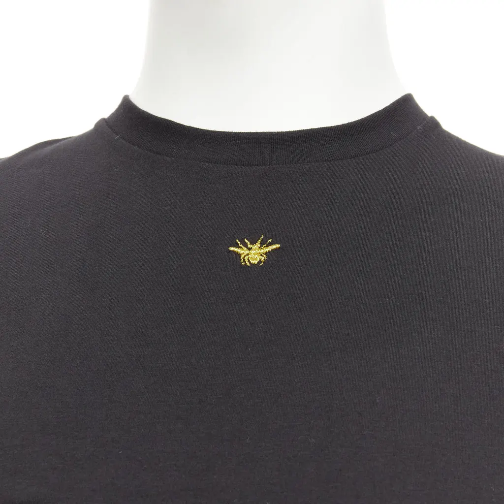 Dior Bee Embroidered Shirt Black Cotton Never worn - Back View