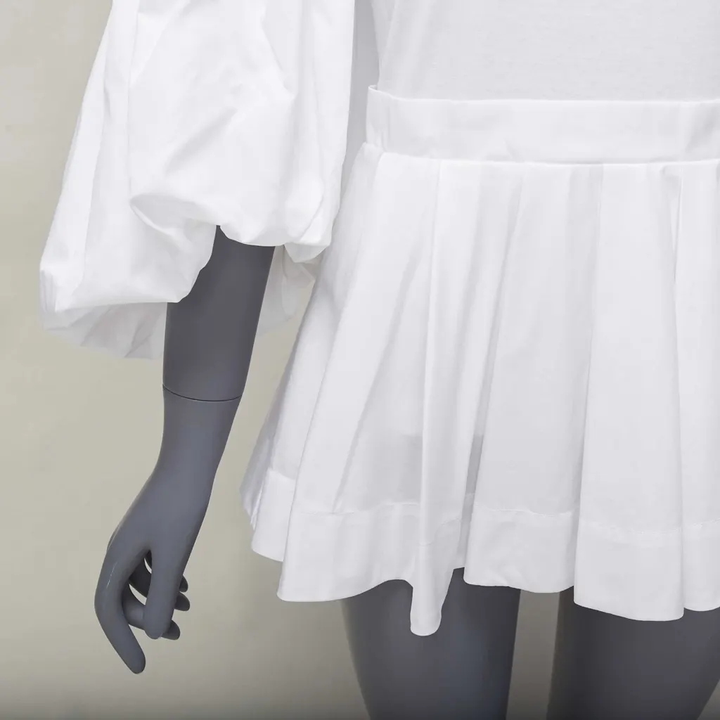 Alexander McQueen Cold Shoulder Shirt White Cotton Never worn - Back View