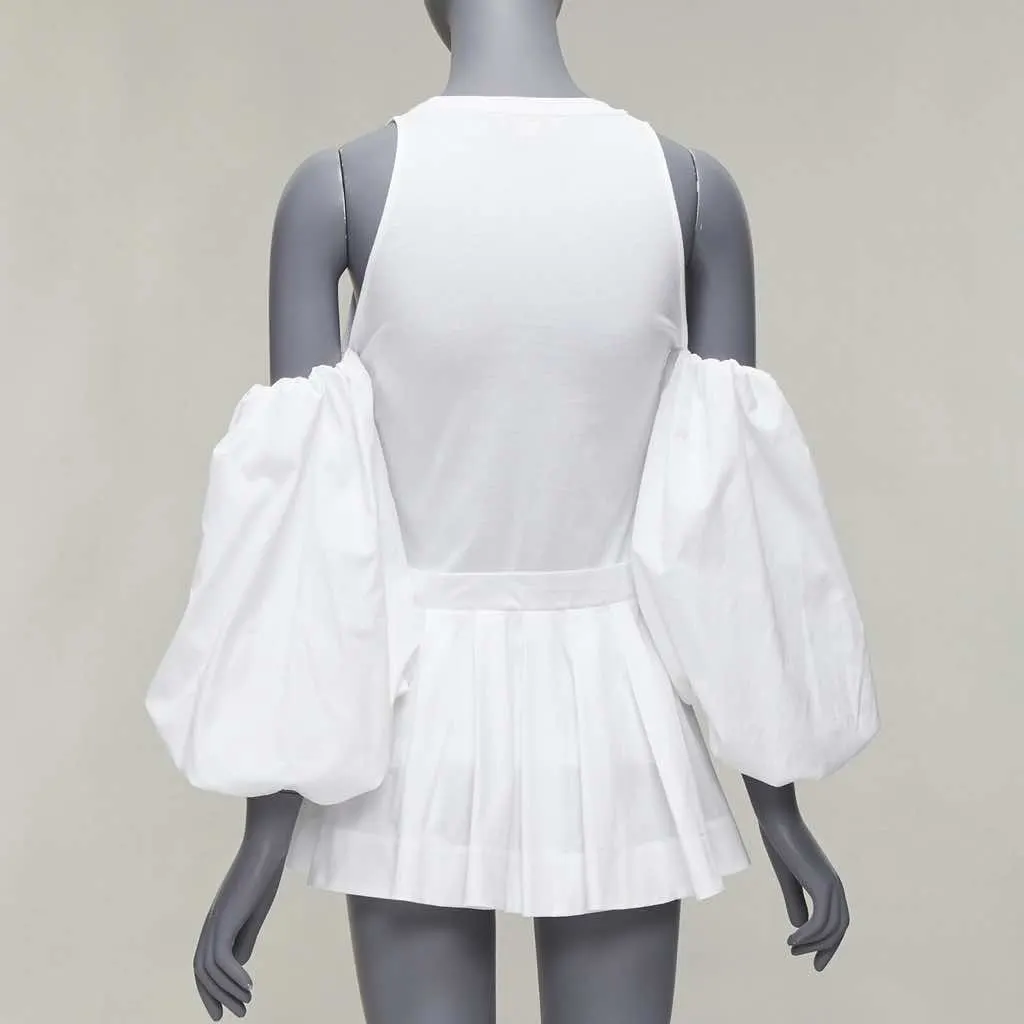 Alexander McQueen Cold Shoulder Shirt White Cotton Never worn - Box View